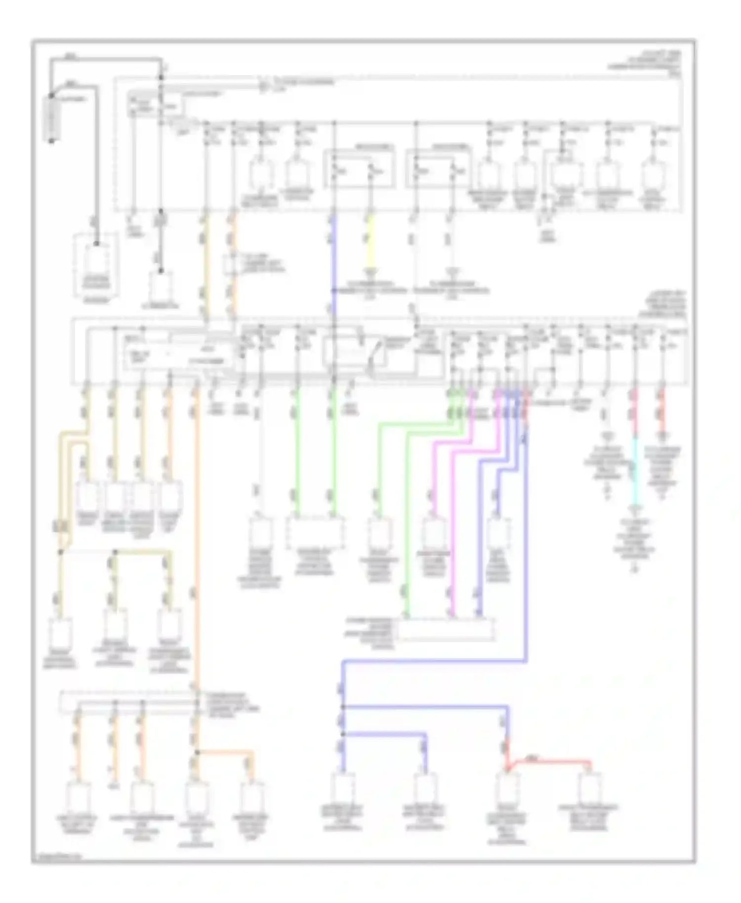 CR-V Honda III facelift (2009-2012): Power distribution circuit (1 of 4)
