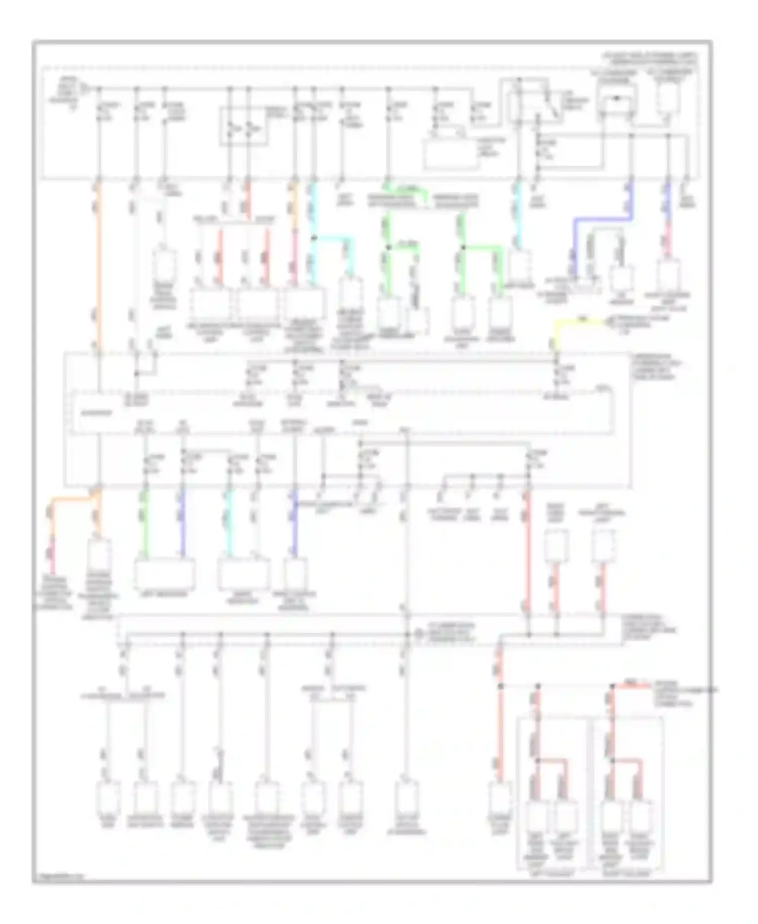 CR-V Honda III facelift (2009-2012): Power distribution circuit (2 of 4)