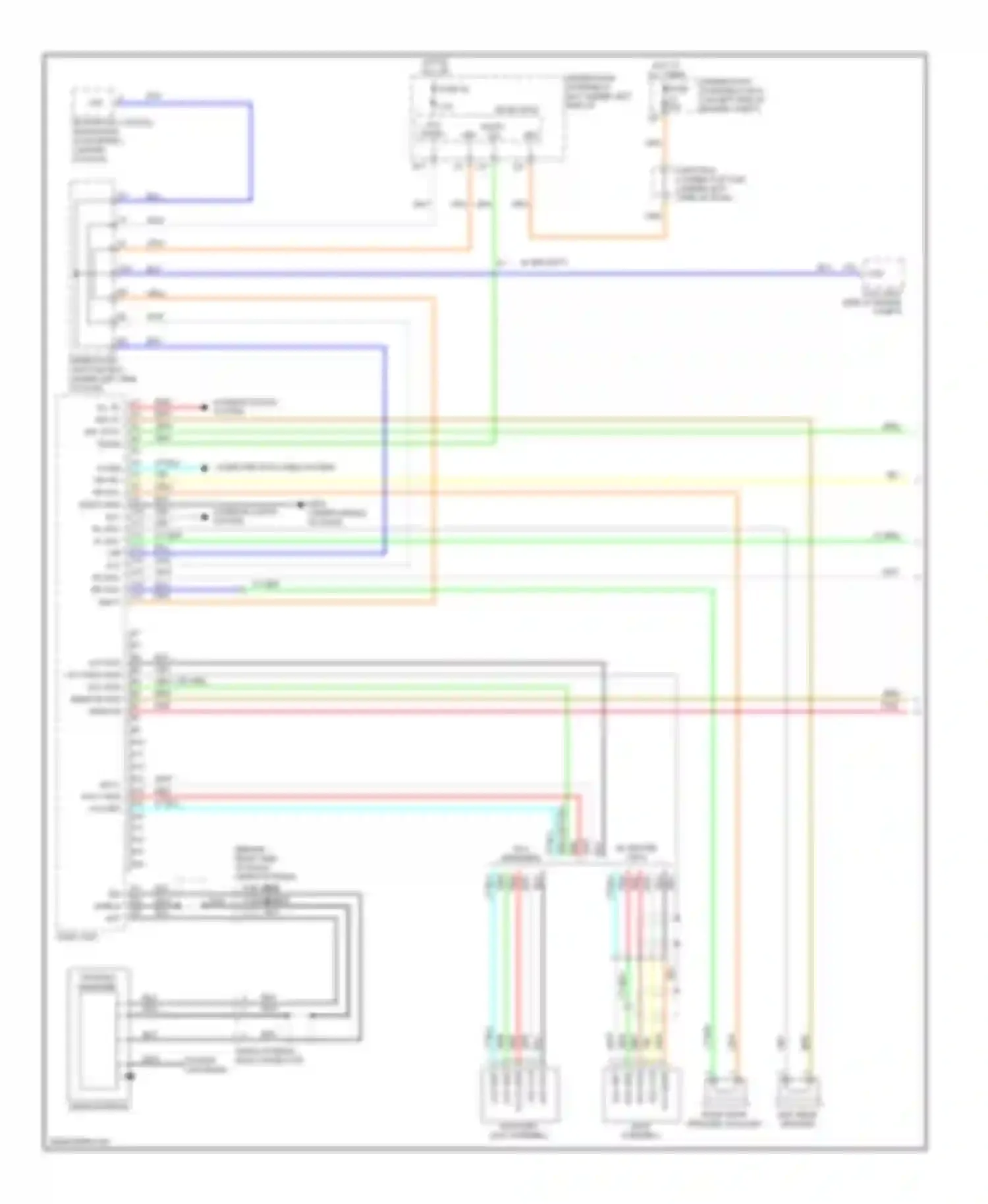 CR-V Honda III facelift (2009-2012): Radio circuit, without premium audio (1 of 2)