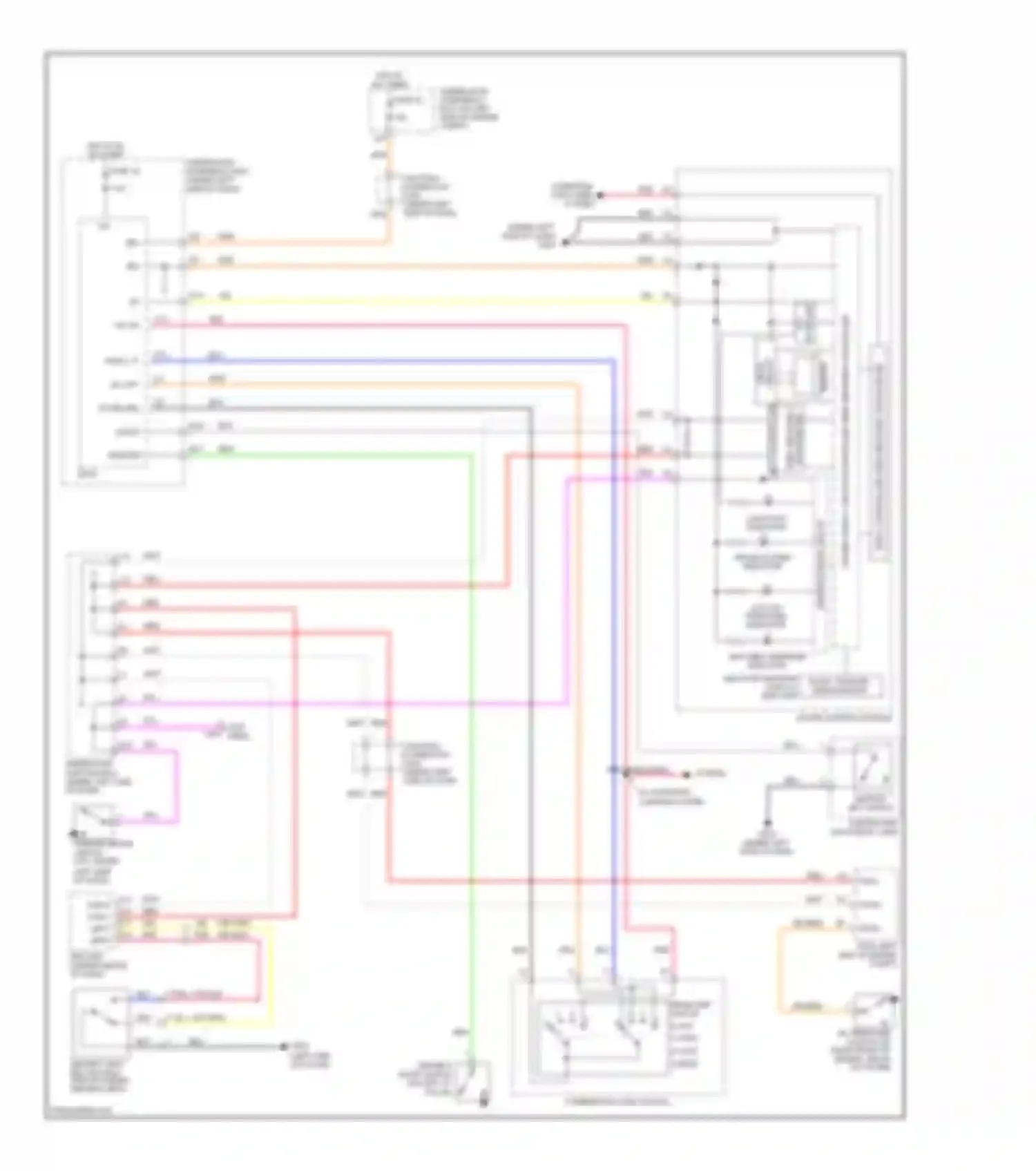 CR-V Honda III facelift (2009-2012): Chime circuit