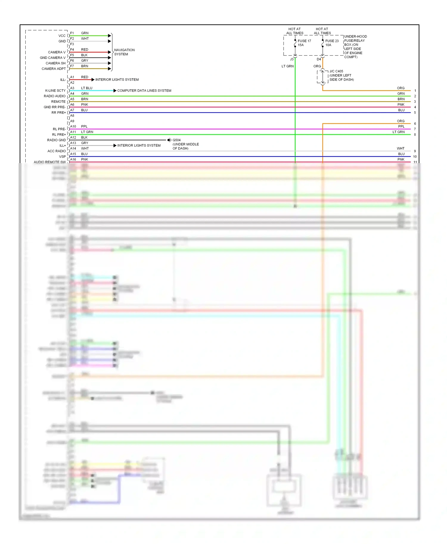 Wiring diagram aux gnd for Honda CR-V III facelift (2009-2012) (1 of 4)