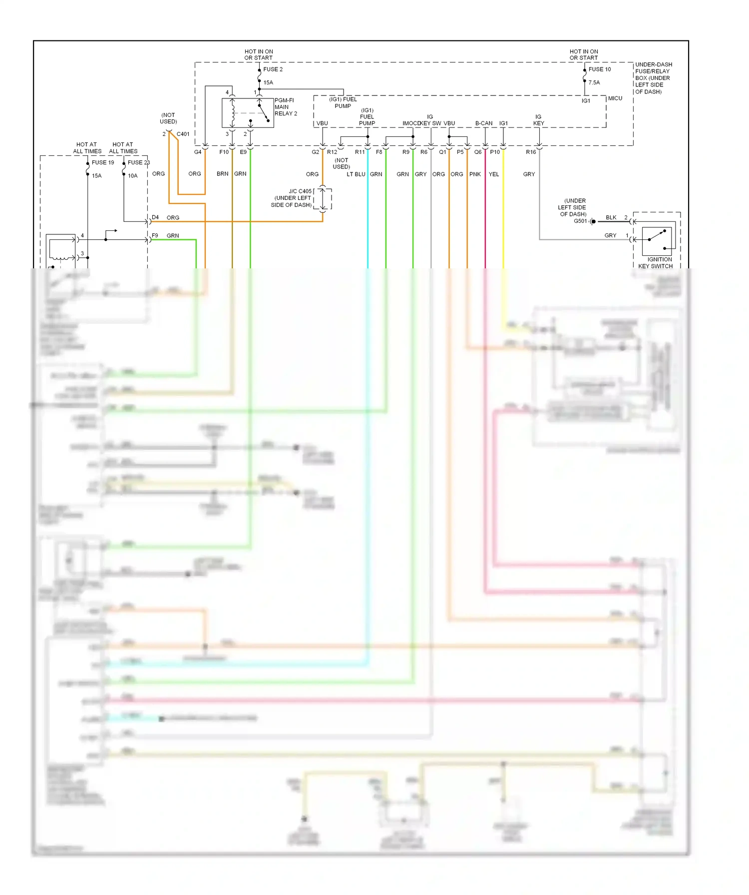 Wiring diagram b-can for Honda CR-V III facelift (2009-2012) (3 of 5)