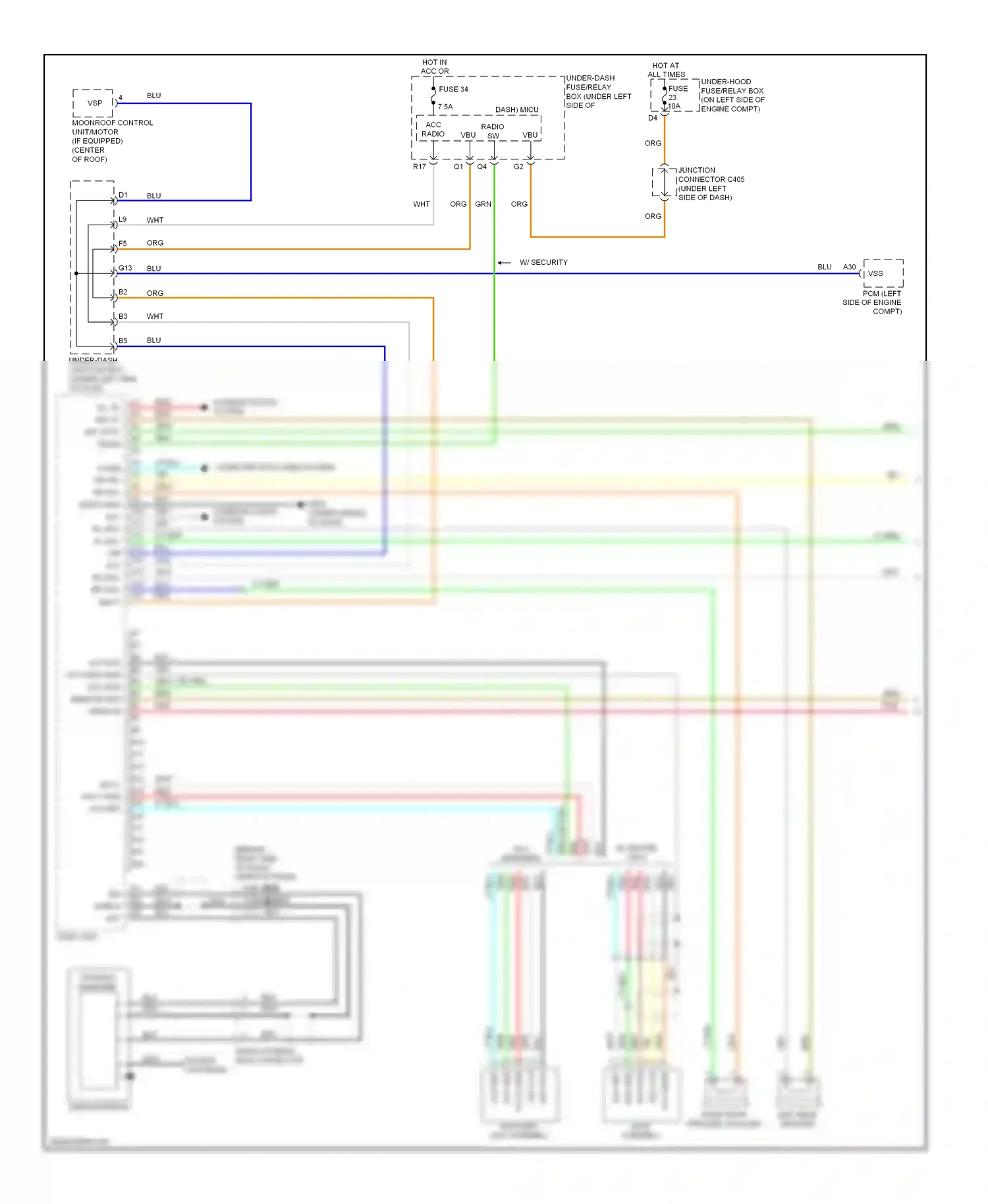 Wiring diagram blk for Honda CR-V III facelift (2009-2012) (68 of 84)