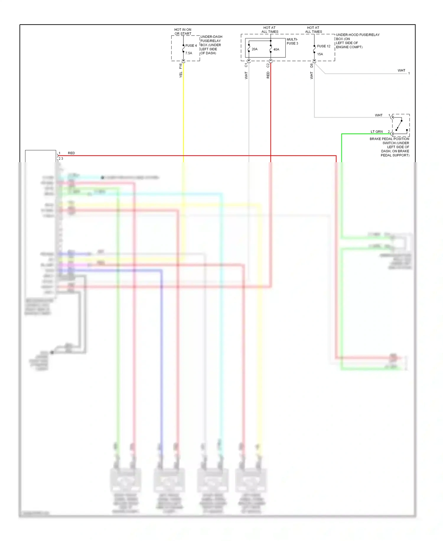 Wiring diagram blk for Honda CR-V III facelift (2009-2012) (1 of 84)