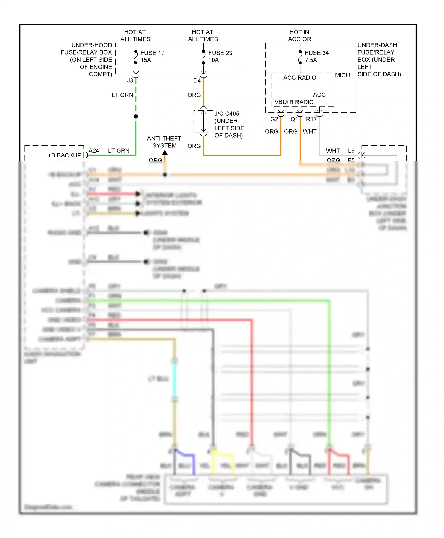 Wiring diagram blk for Honda CR-V III facelift (2009-2012) (50 of 84)