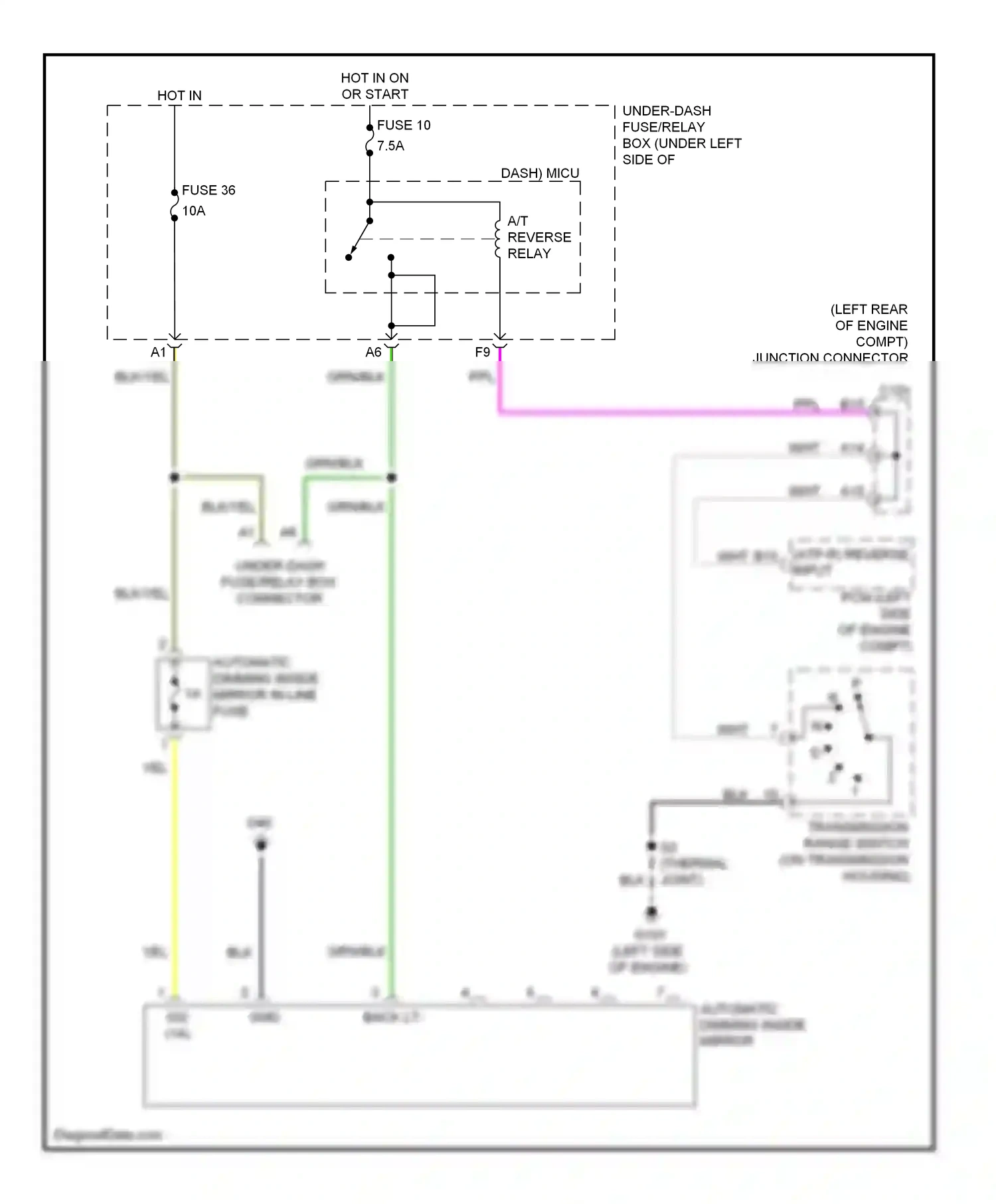 Wiring diagram blk for Honda CR-V III facelift (2009-2012) (51 of 84)