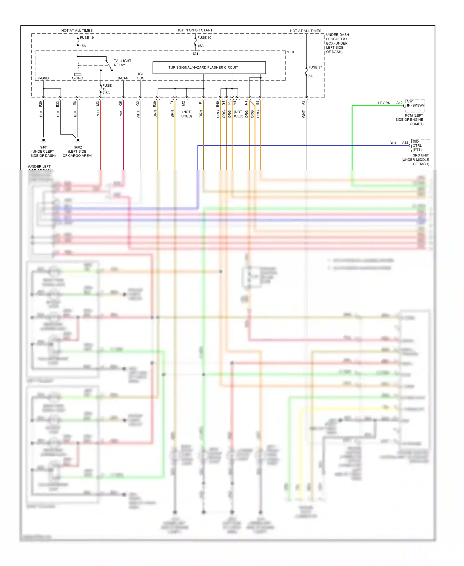 Wiring diagram blk for Honda CR-V III facelift (2009-2012) (22 of 84)