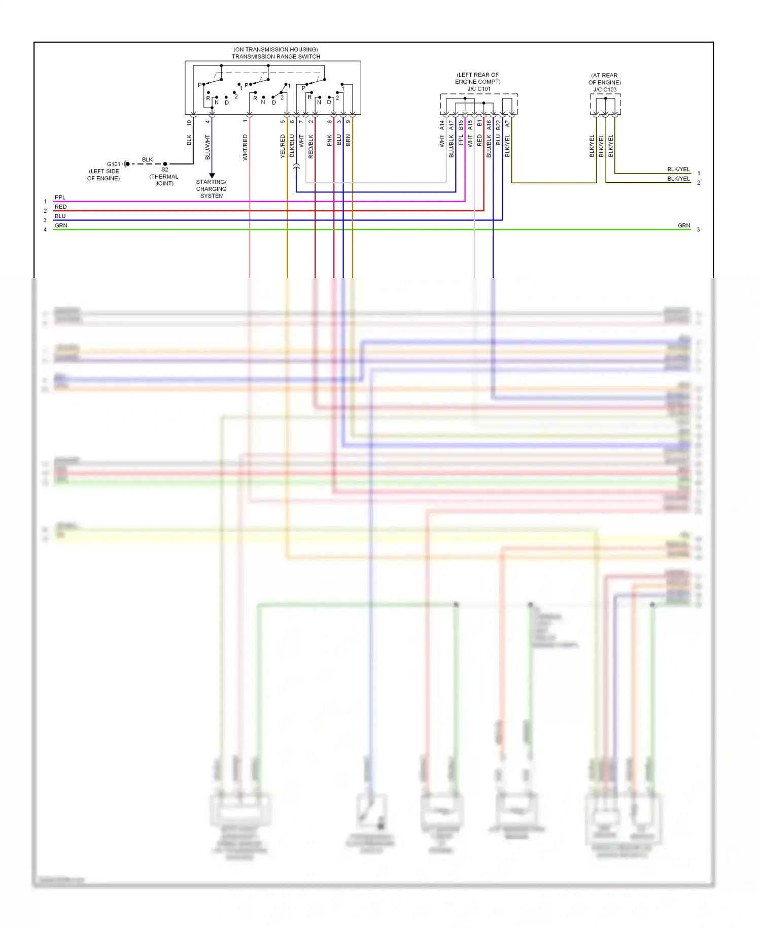 Wiring diagram blk/blu for Honda CR-V III facelift (2009-2012) (3 of 4)