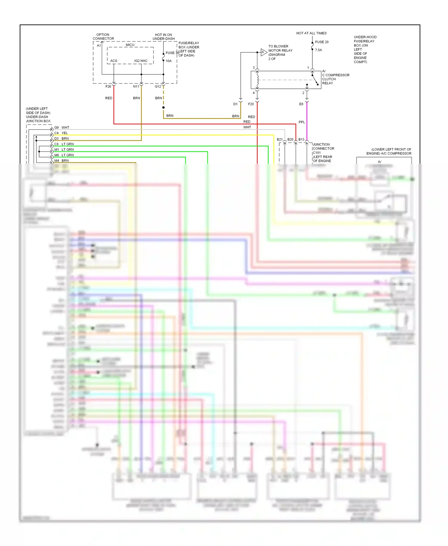 Wiring diagram blu for Honda CR-V III facelift (2009-2012) (3 of 66)