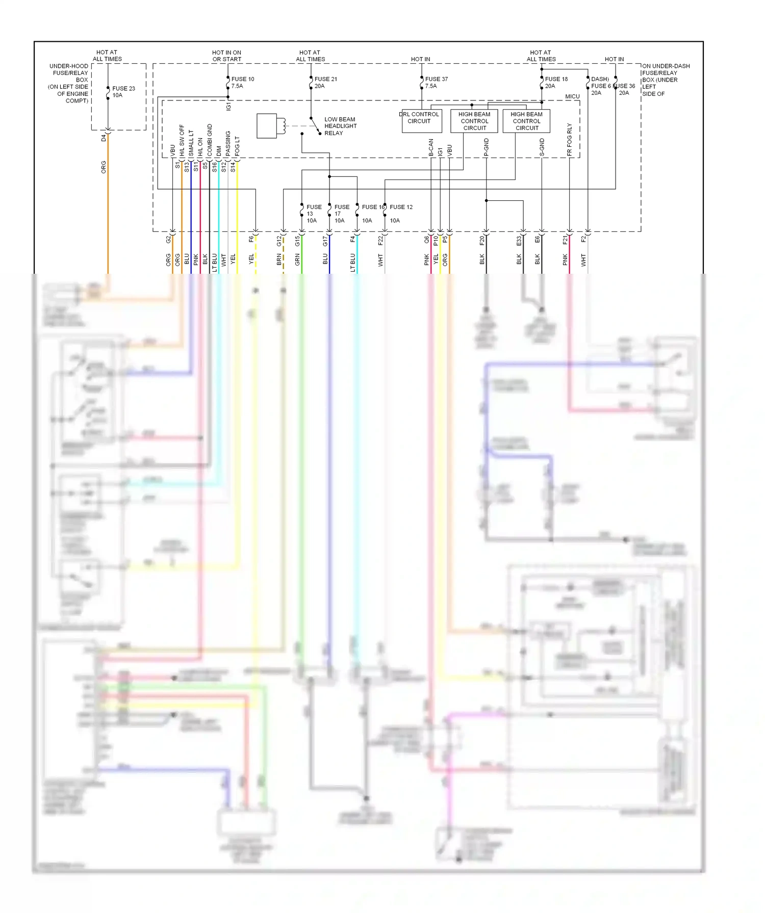 Wiring diagram blu for Honda CR-V III facelift (2009-2012) (15 of 66)