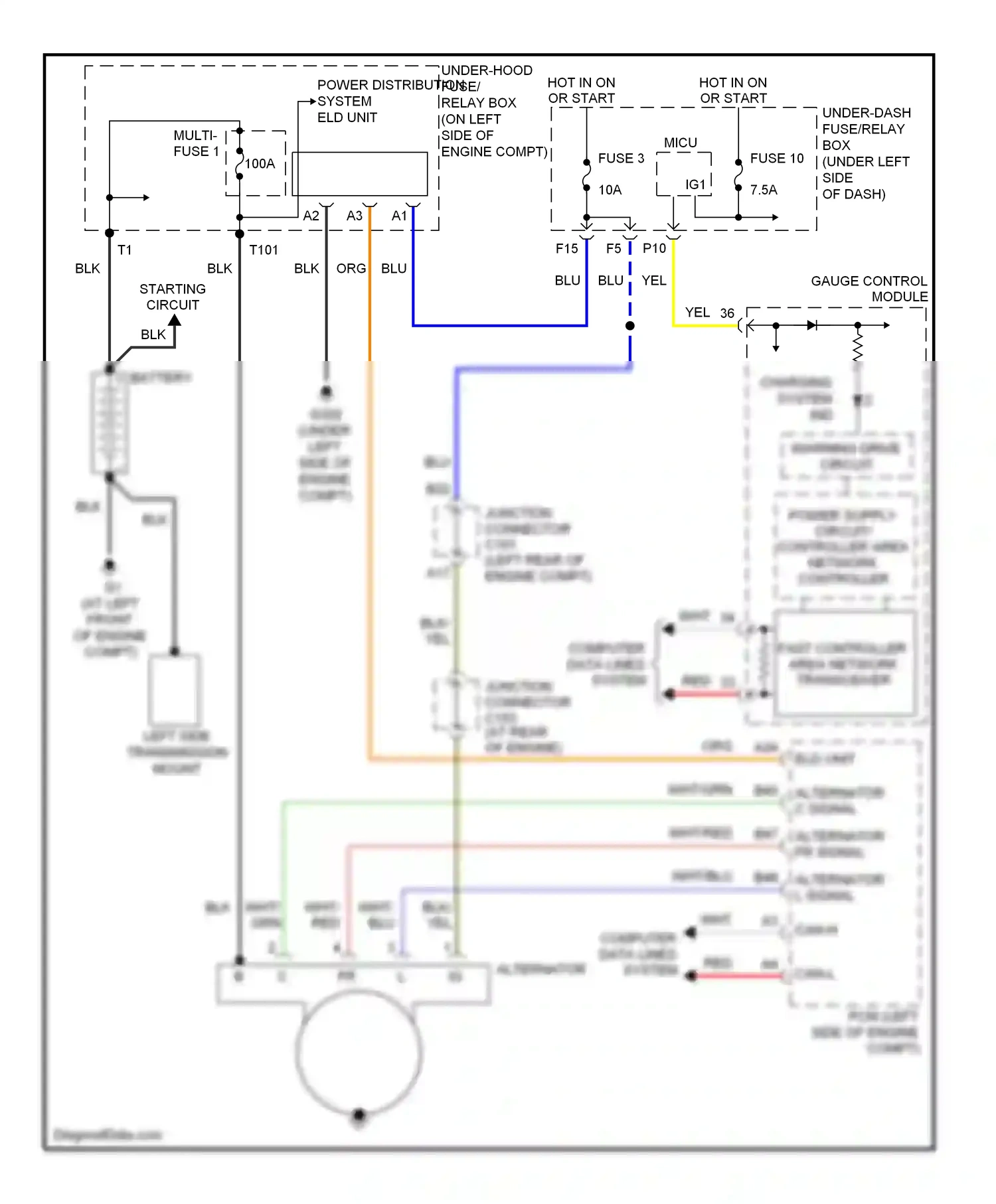 Wiring diagram grn for Honda CR-V III facelift (2009-2012) (51 of 67)