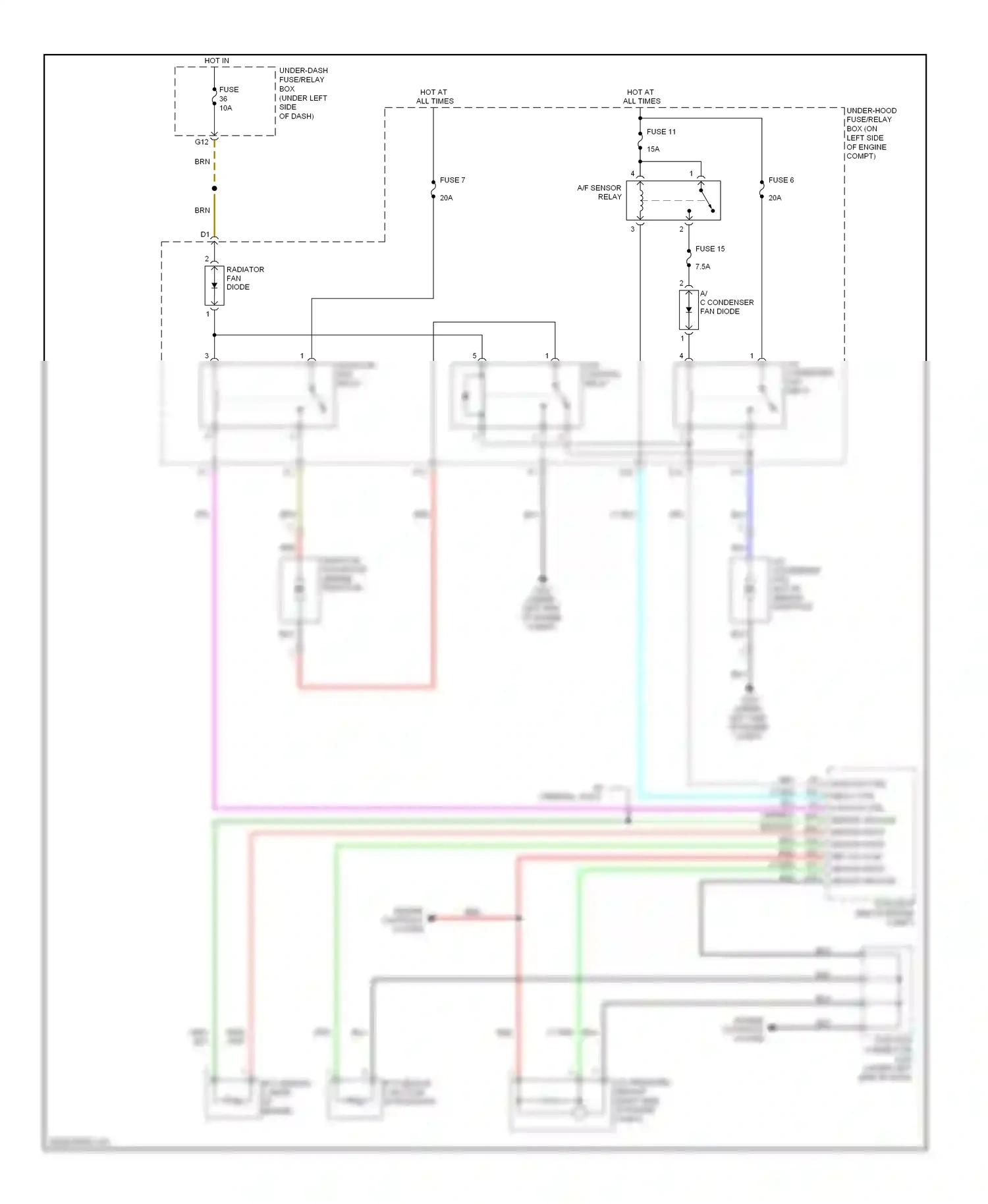 Wiring diagram gry for Honda CR-V III facelift (2009-2012) (13 of 54)