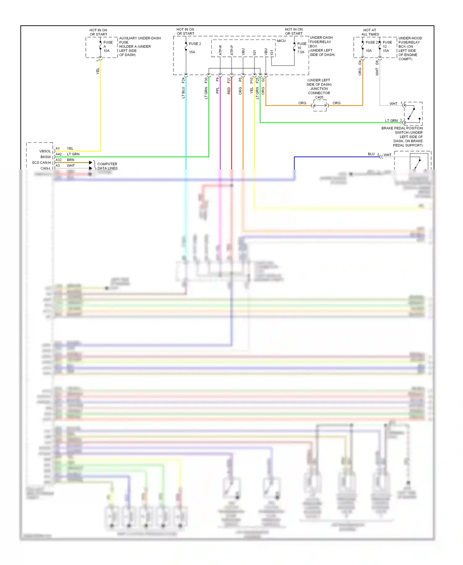 Wiring diagram lsc lsb lsa for Honda CR-V III facelift (2009-2012) (1 of 1)