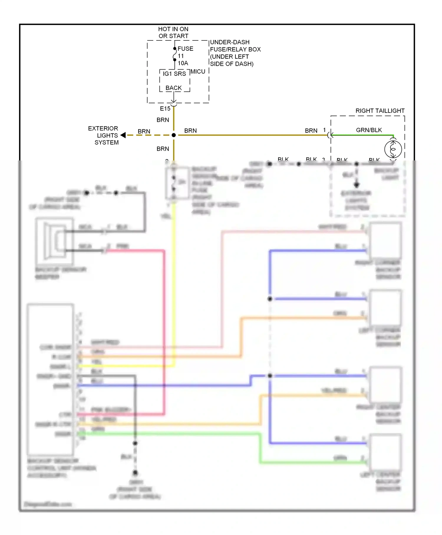 Wiring diagram nca for Honda CR-V III facelift (2009-2012) (6 of 18)