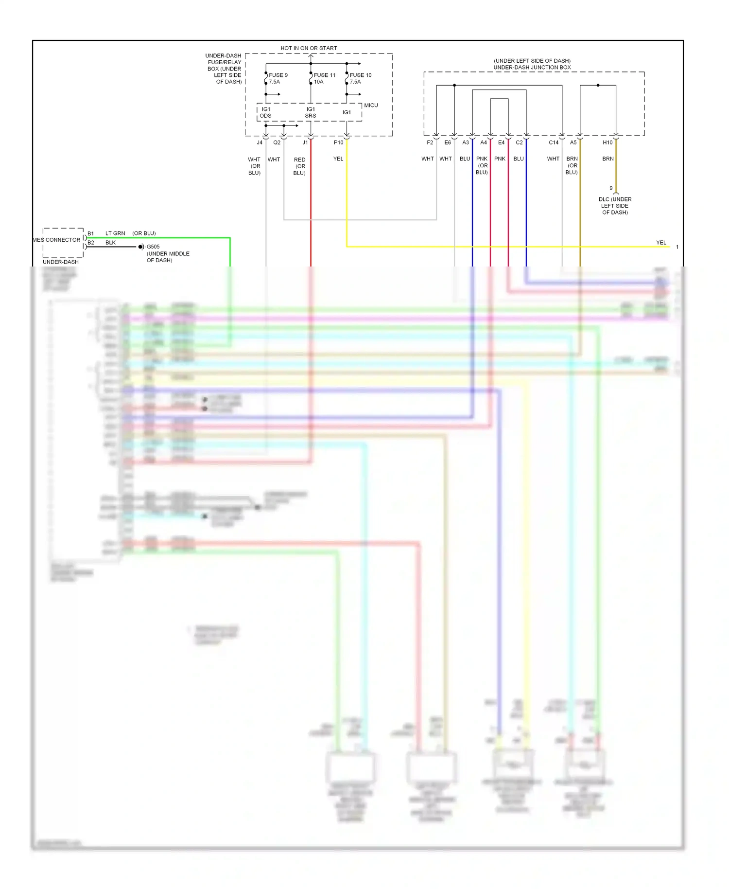 Wiring diagram (or for Honda CR-V III facelift (2009-2012) (1 of 1)