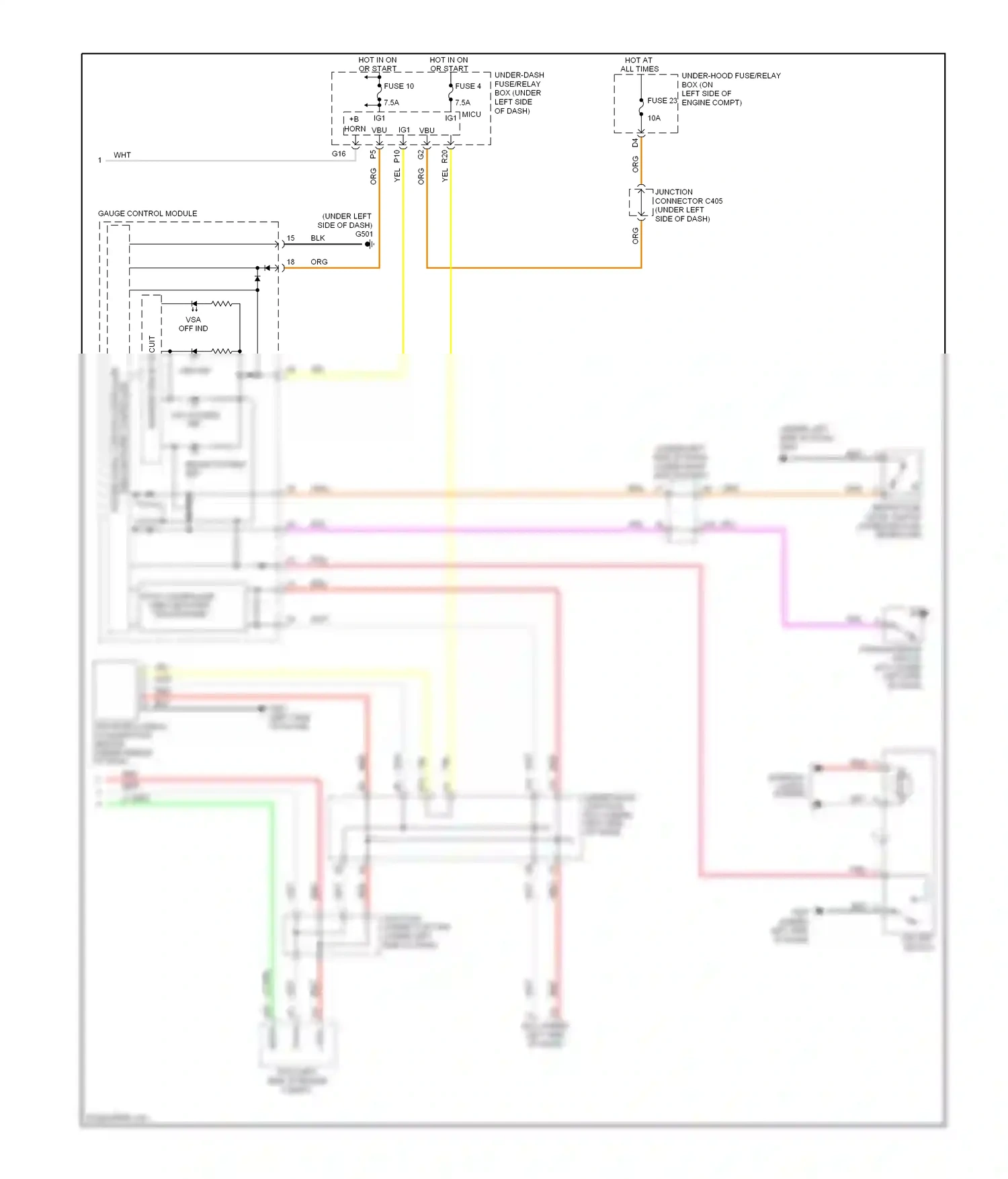 Wiring diagram red for Honda CR-V III facelift (2009-2012) (2 of 68)