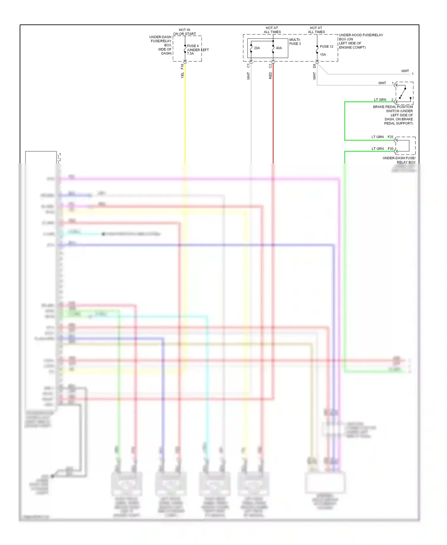 Wiring diagram red for Honda CR-V III facelift (2009-2012) (50 of 68)
