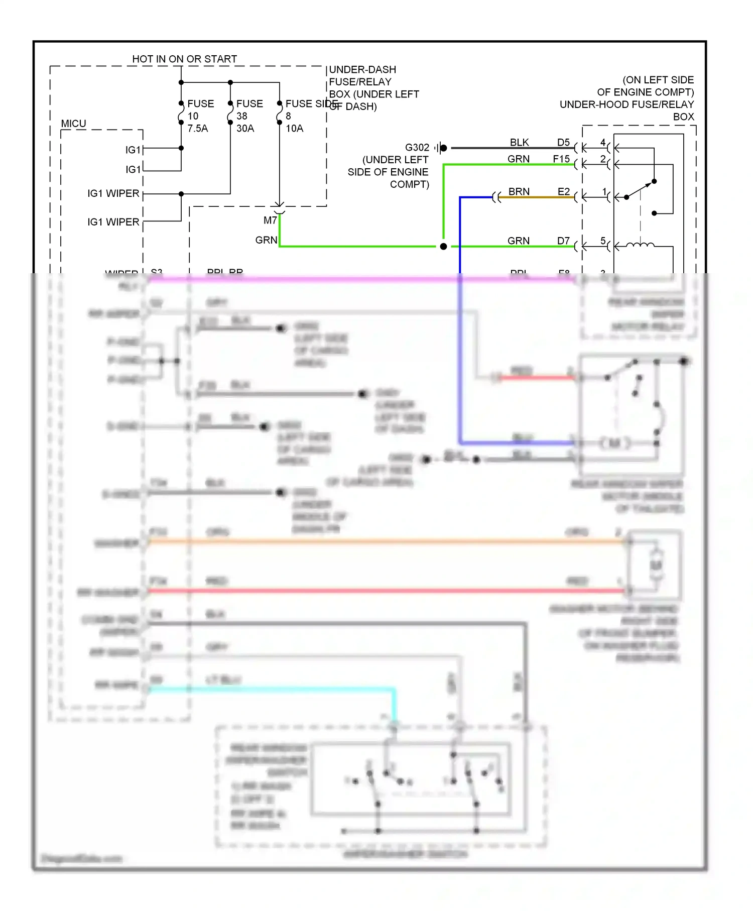 Wiring diagram red for Honda CR-V III facelift (2009-2012) (63 of 68)