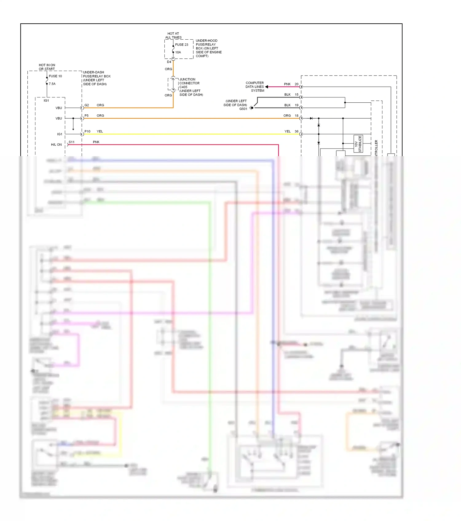 Wiring diagram red for Honda CR-V III facelift (2009-2012) (61 of 68)