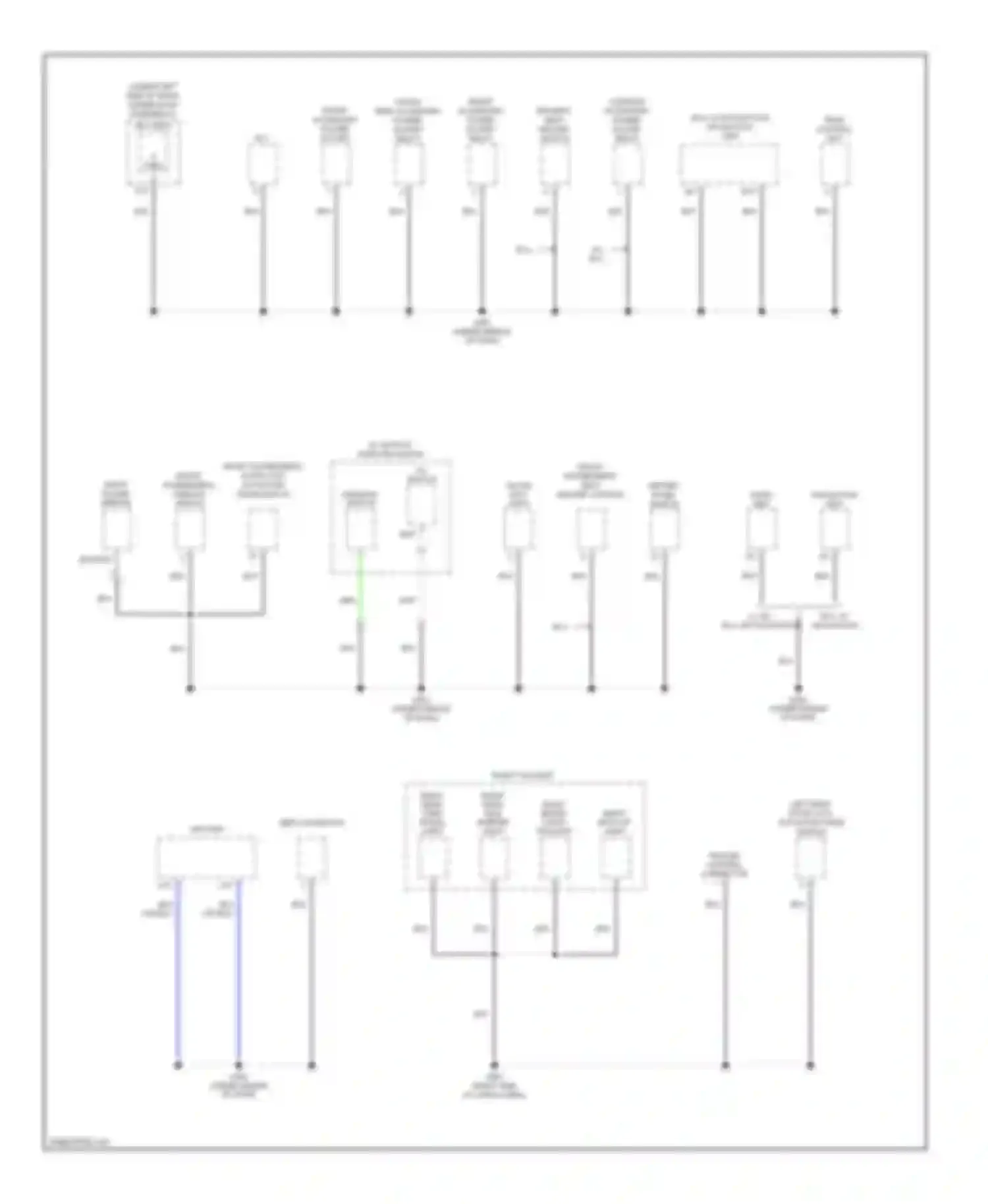 CR-V Honda III (2006-2009): Ground distribution circuit (3 of 4)