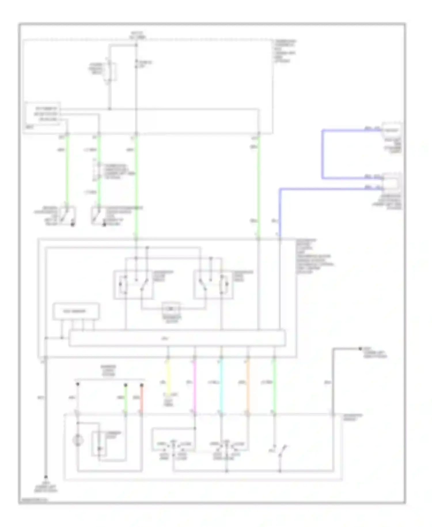 CR-V Honda III (2006-2009): Power top/sunroof circuit