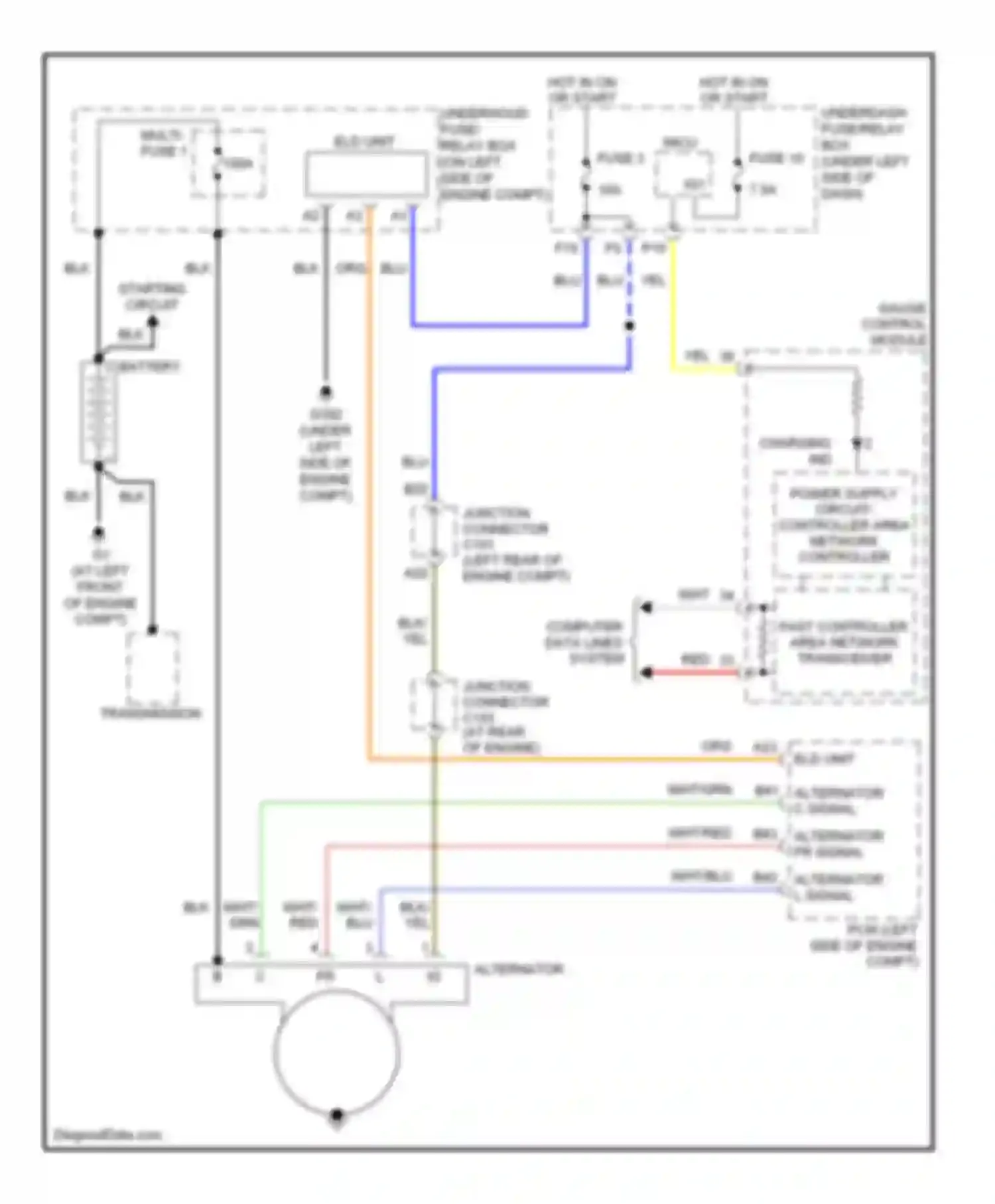 CR-V Honda III (2006-2009): Charging circuit