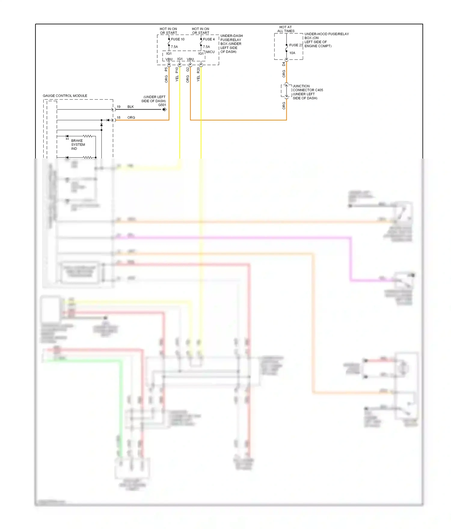 Wiring diagram abs ind. for Honda CR-V III (2006-2009) (1 of 2)
