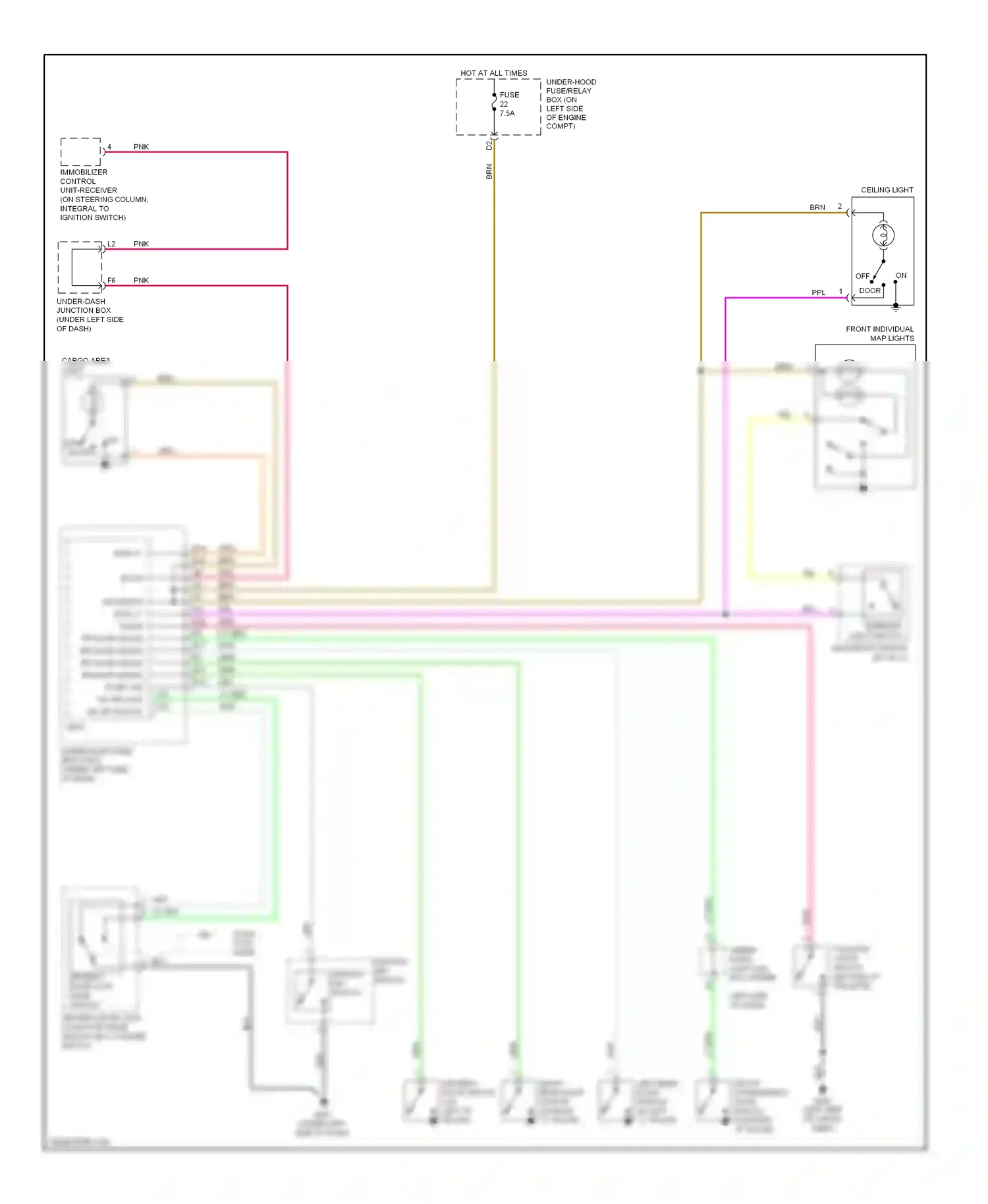 Wiring diagram b-can for Honda CR-V III (2006-2009) (3 of 5)