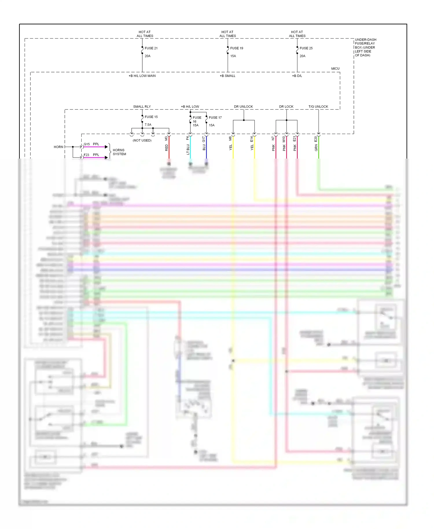 Wiring diagram +b small for Honda CR-V III (2006-2009) (2 of 5)