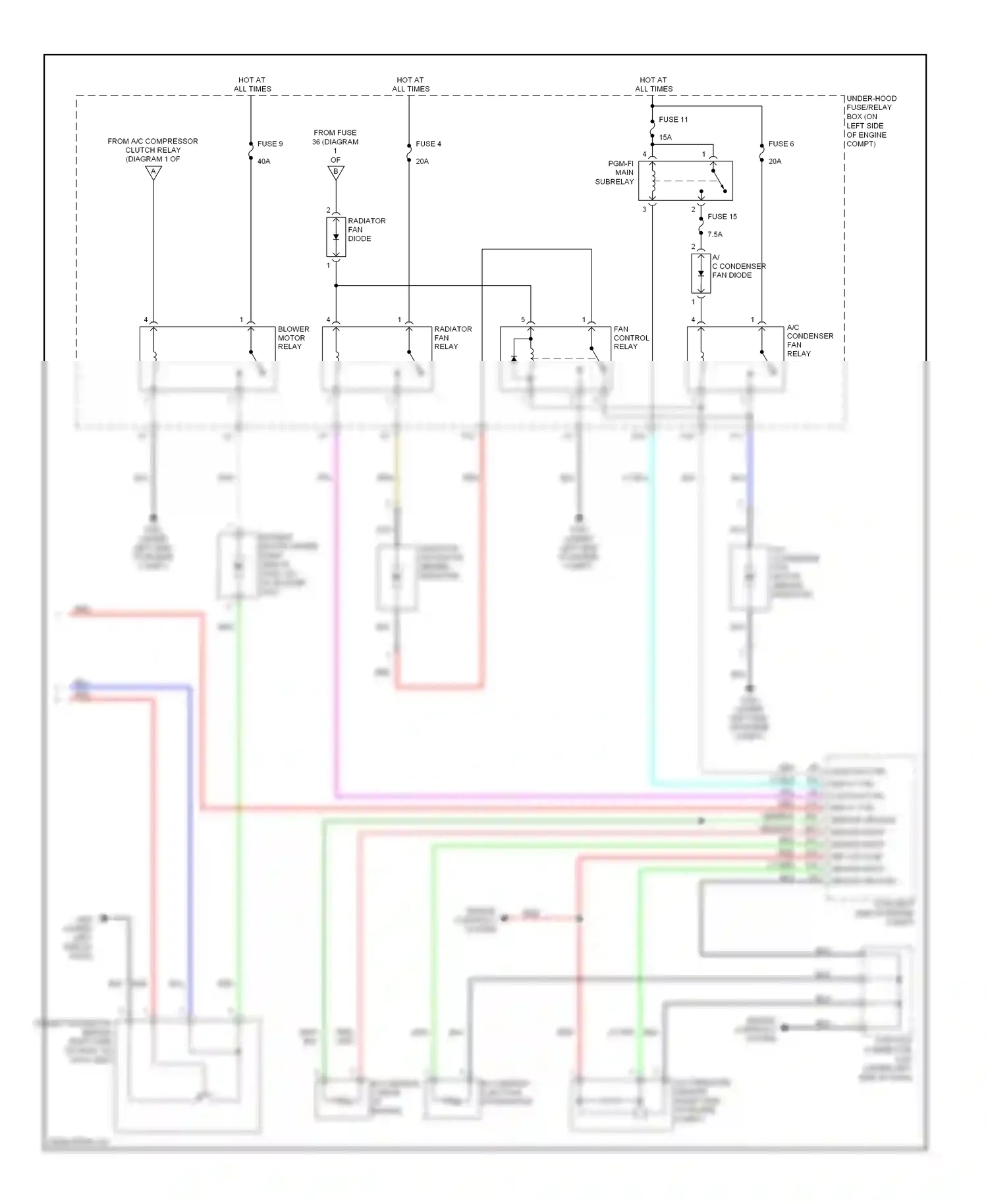 Wiring diagram blk for Honda CR-V III (2006-2009) (4 of 69)
