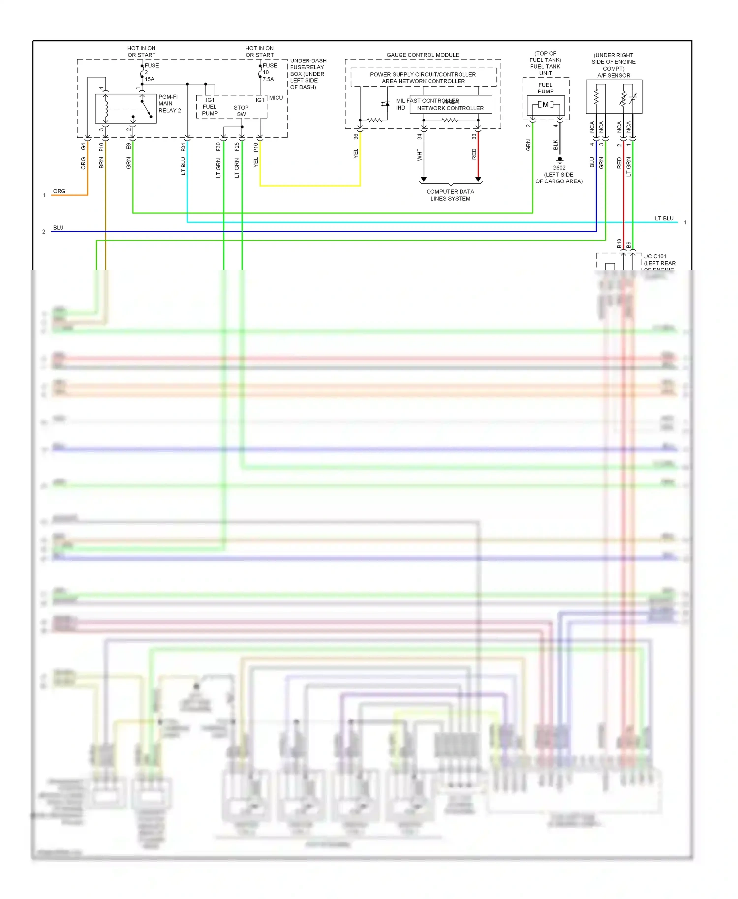 Wiring diagram blk for Honda CR-V III (2006-2009) (18 of 69)