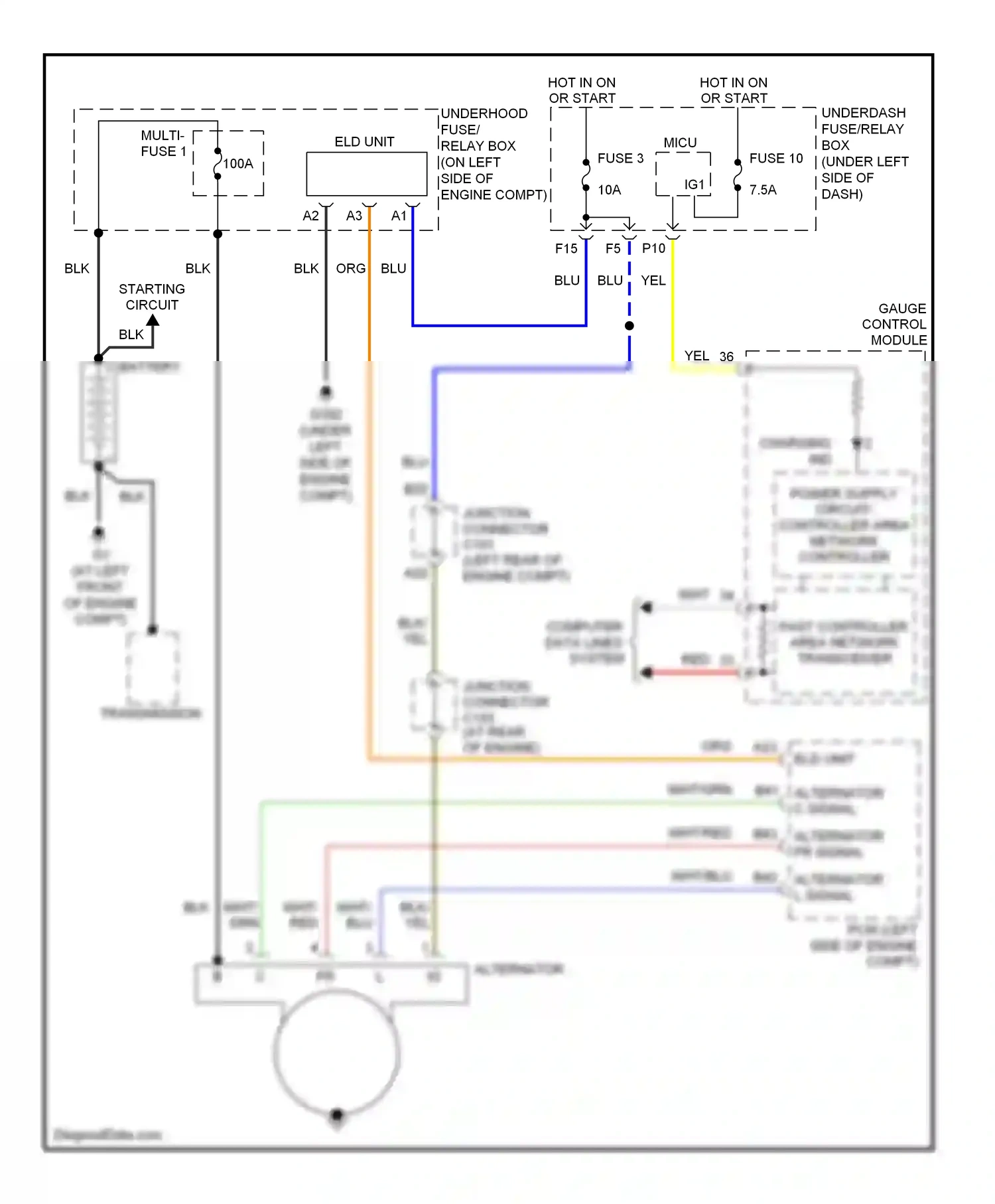 Wiring diagram blk for Honda CR-V III (2006-2009) (51 of 69)