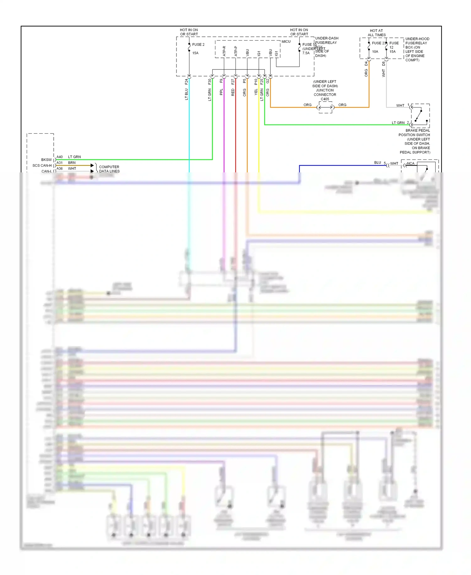 Wiring diagram blu for Honda CR-V III (2006-2009) (41 of 54)