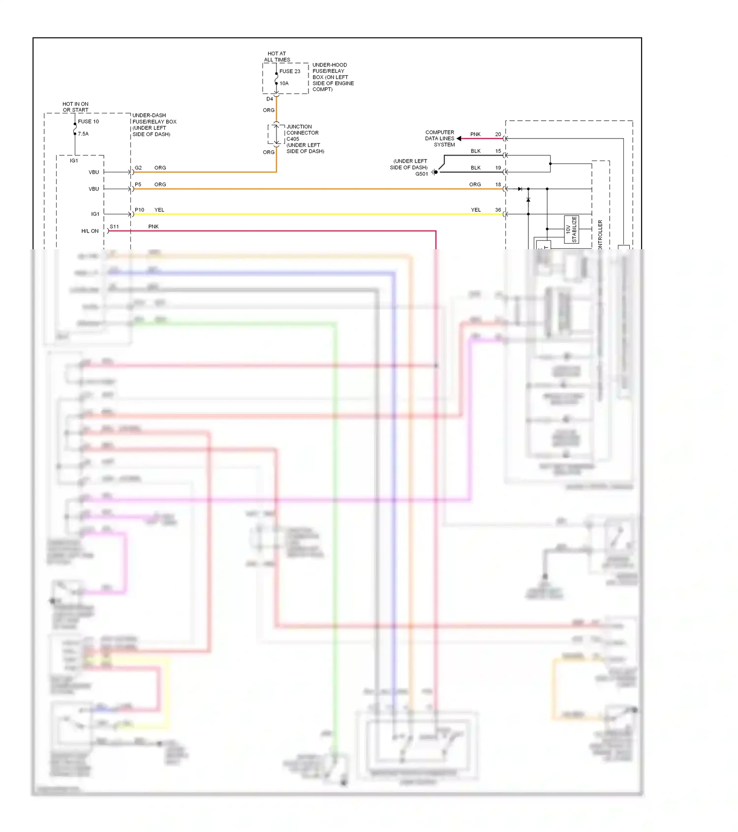 Wiring diagram blu for Honda CR-V III (2006-2009) (51 of 54)