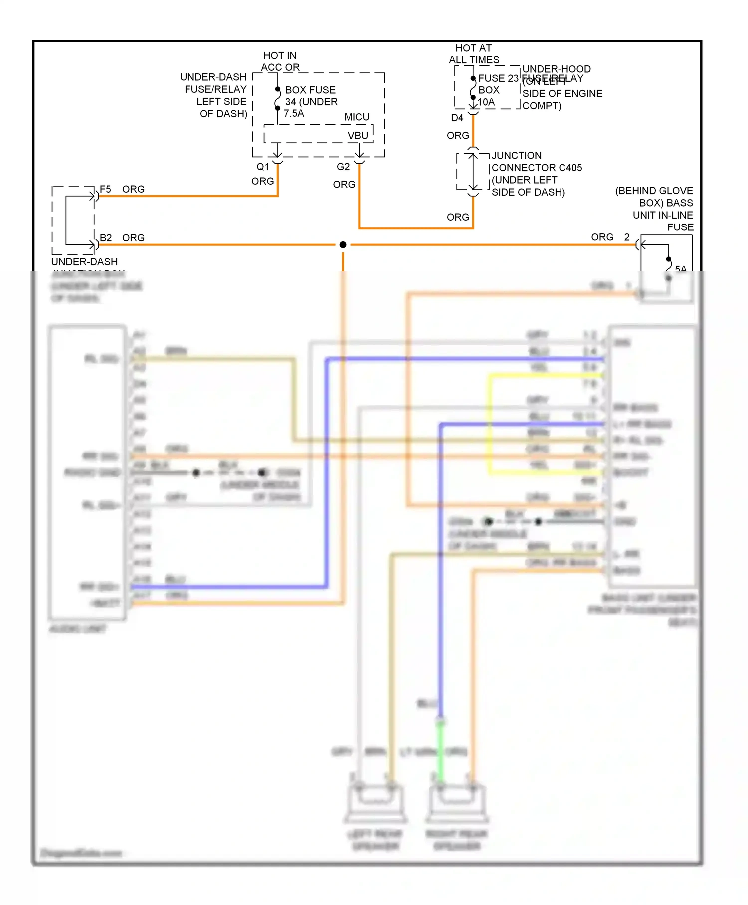 Wiring diagram blu for Honda CR-V III (2006-2009) (31 of 54)