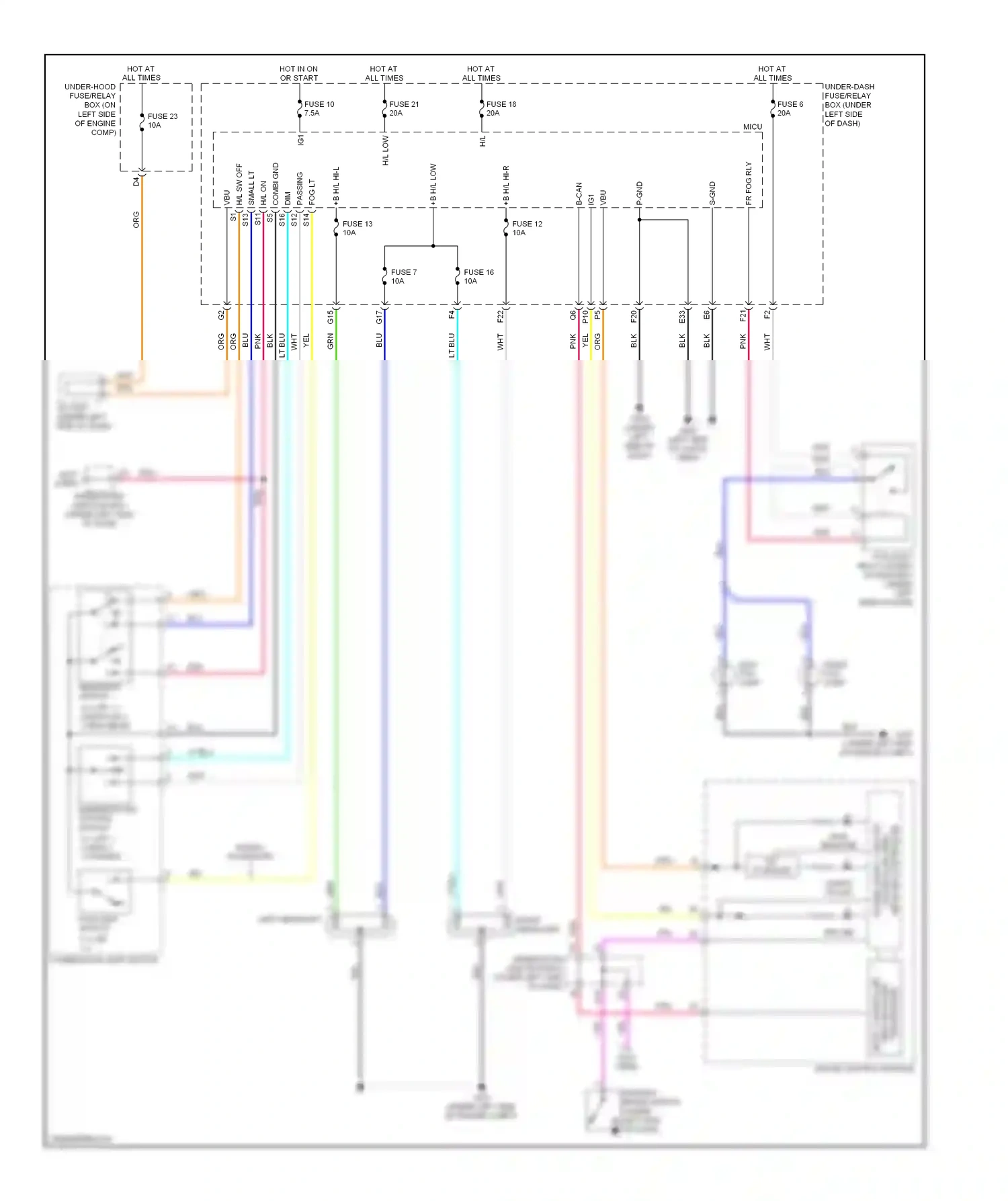 Wiring diagram blu for Honda CR-V III (2006-2009) (14 of 54)
