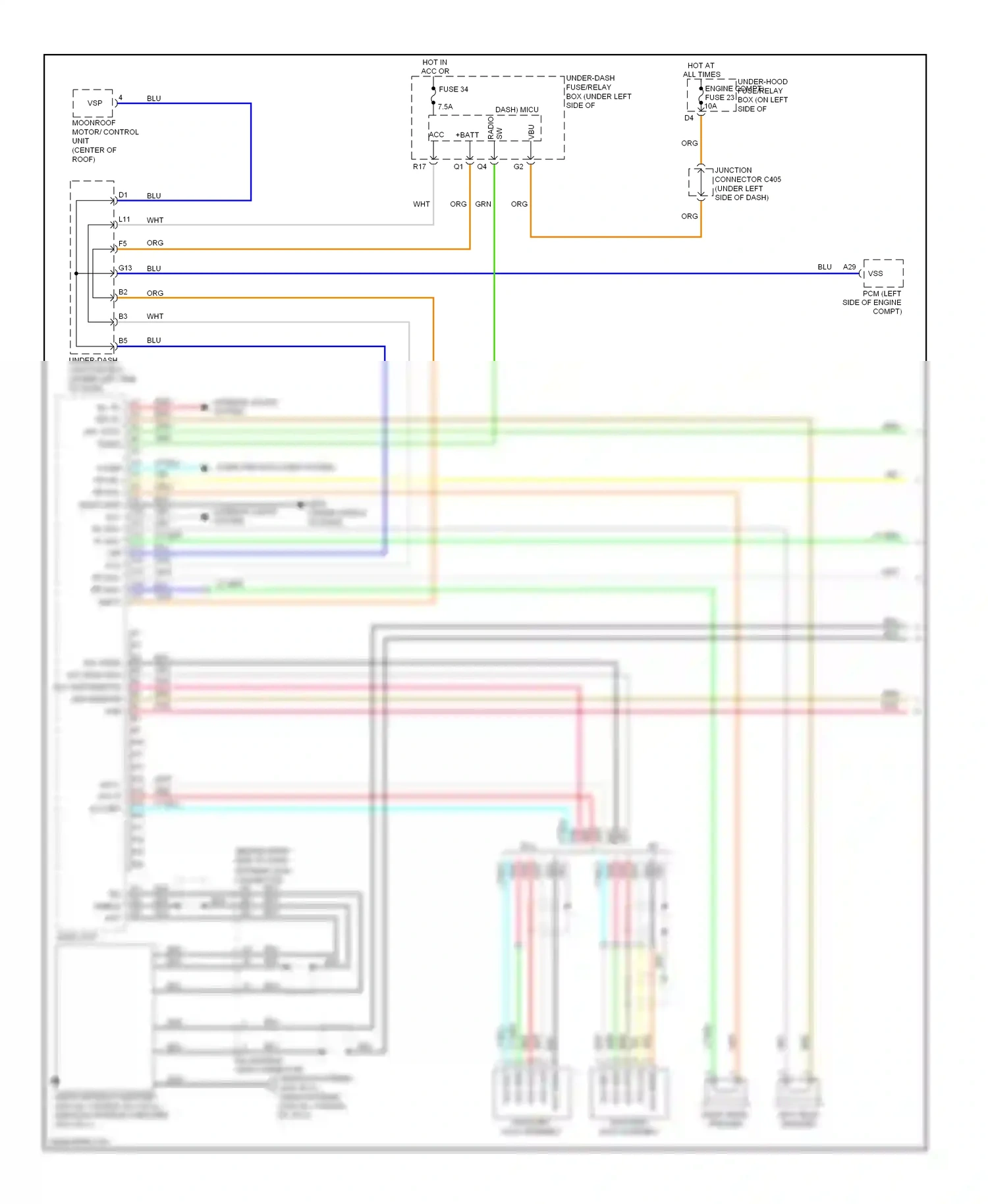 Wiring diagram computer data lines system for Honda CR-V III (2006-2009) (8 of 17)