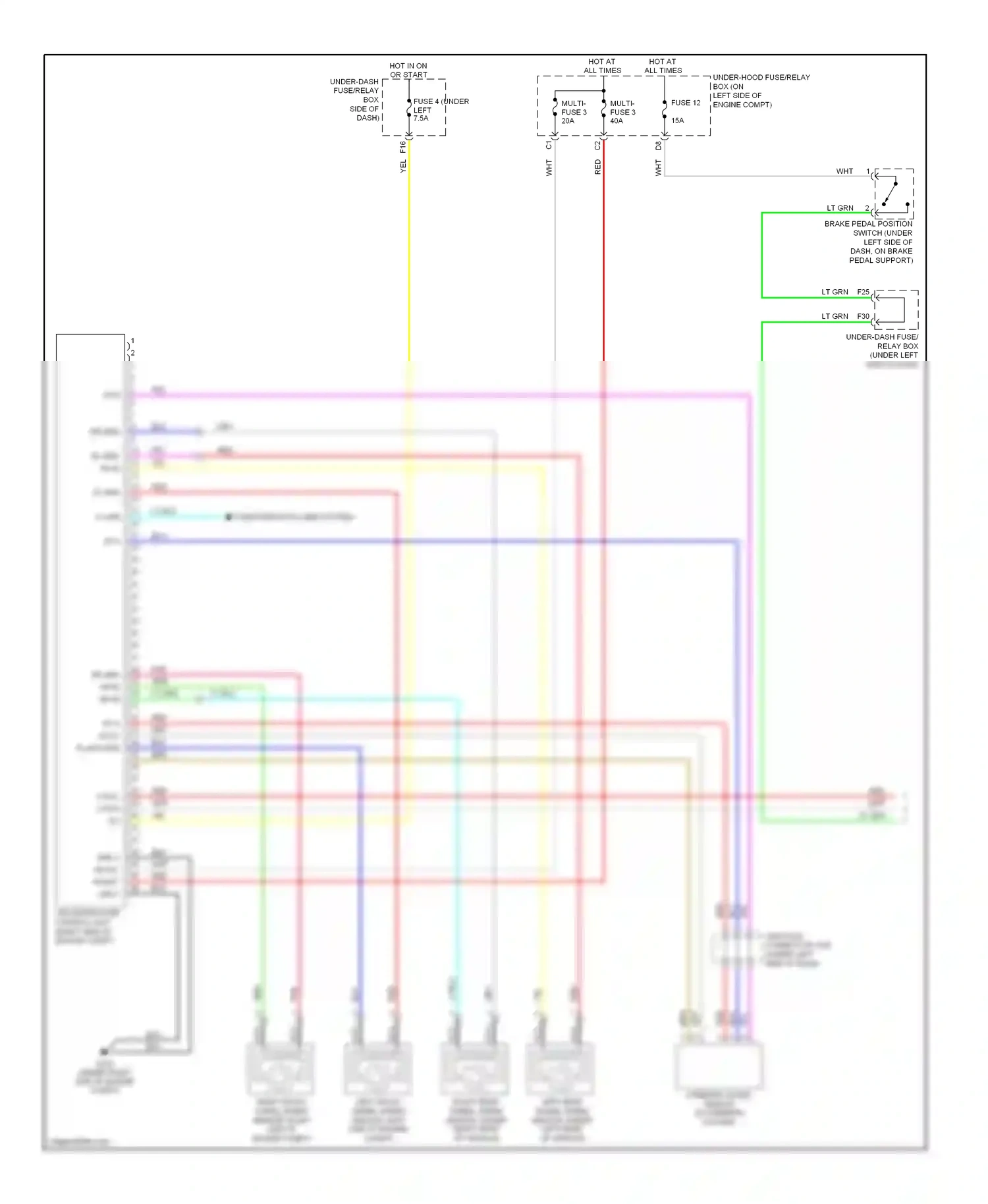 Wiring diagram computer data lines system for Honda CR-V III (2006-2009) (1 of 17)