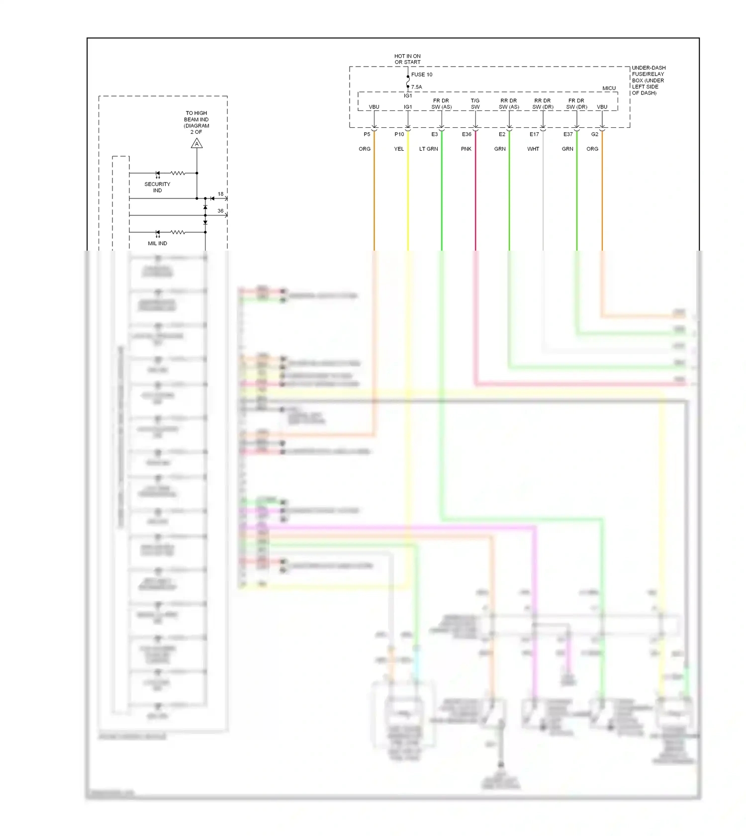 Wiring diagram gauge control module for Honda CR-V III (2006-2009) (8 of 18)
