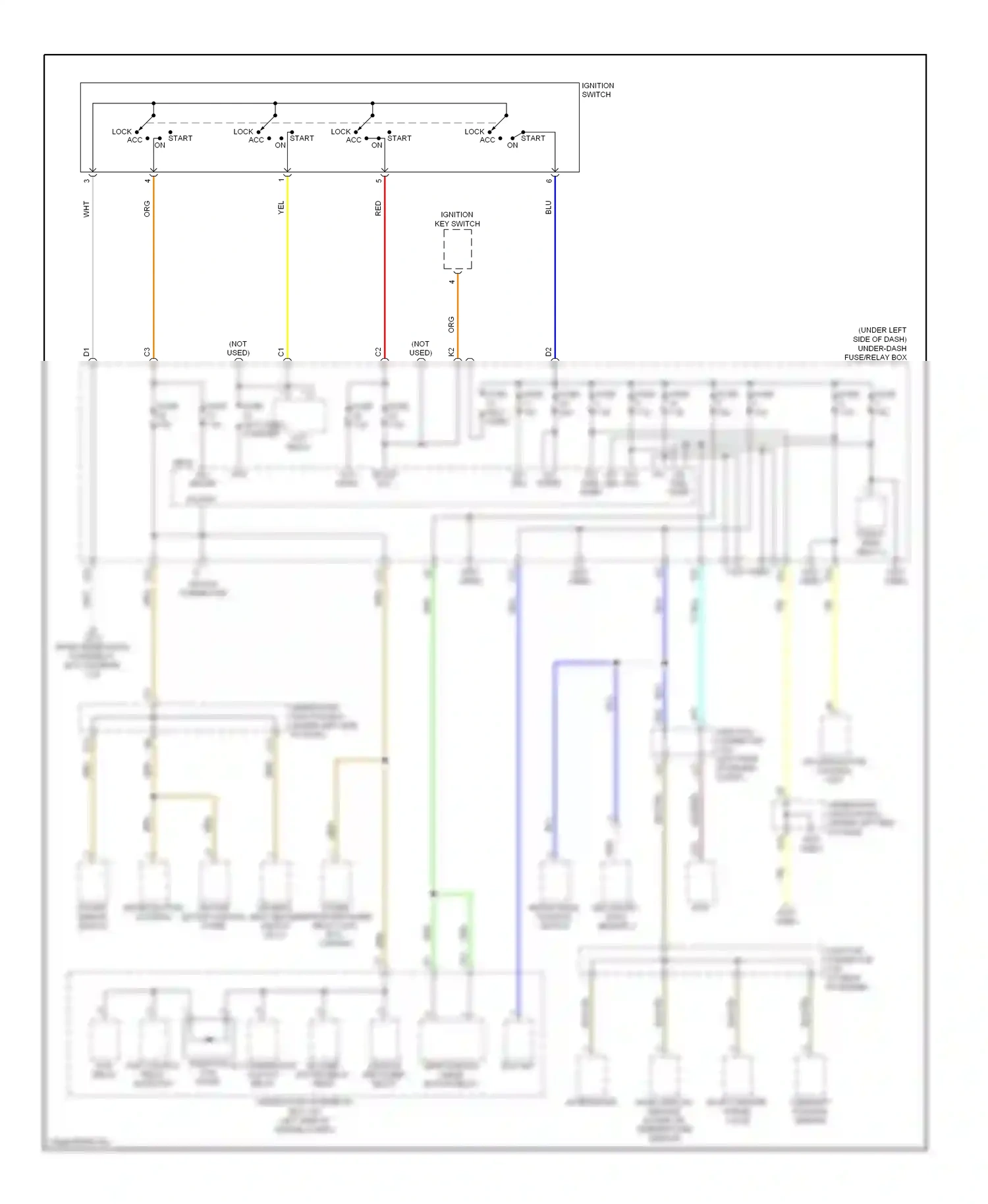 Wiring diagram lock on for Honda CR-V III (2006-2009) (1 of 1)