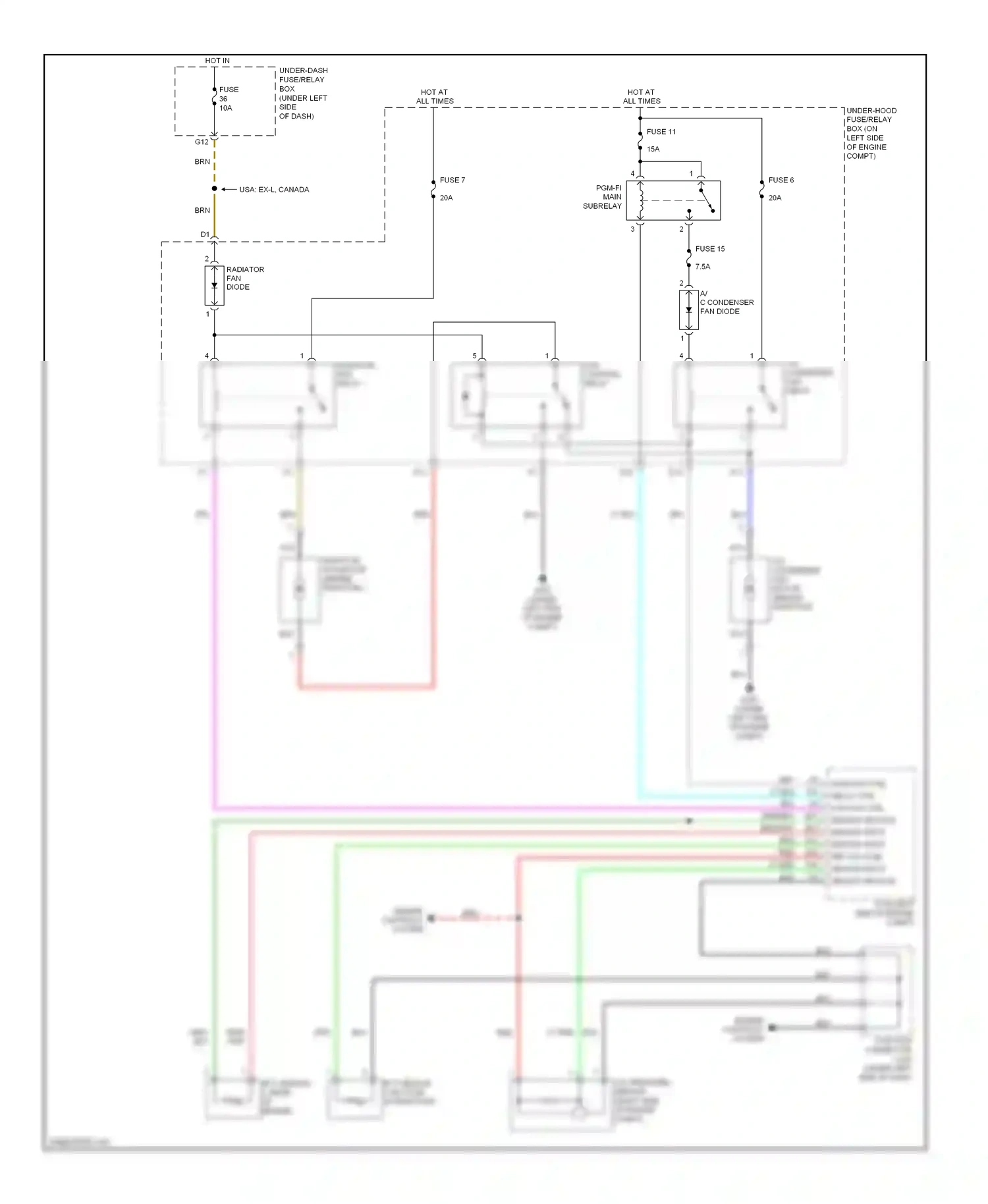 Wiring diagram lt blu for Honda CR-V III (2006-2009) (7 of 42)