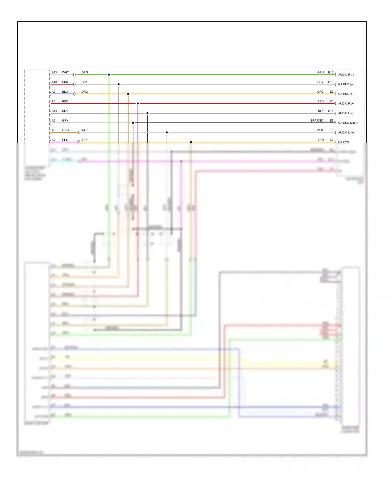 Wiring diagram navigation unit for Honda CR-V III (2006-2009) (4 of 9)