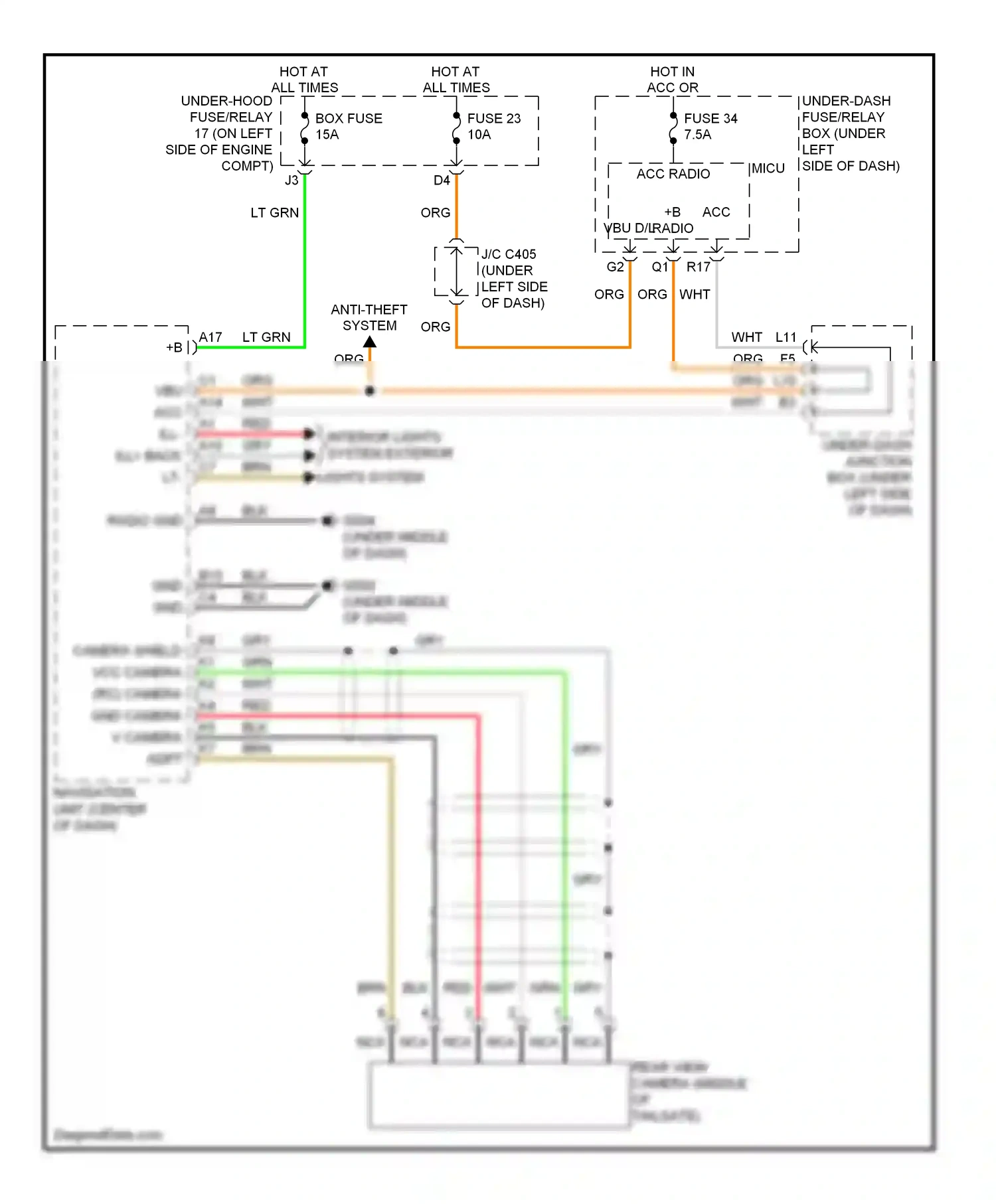 Wiring diagram nca for Honda CR-V III (2006-2009) (9 of 12)