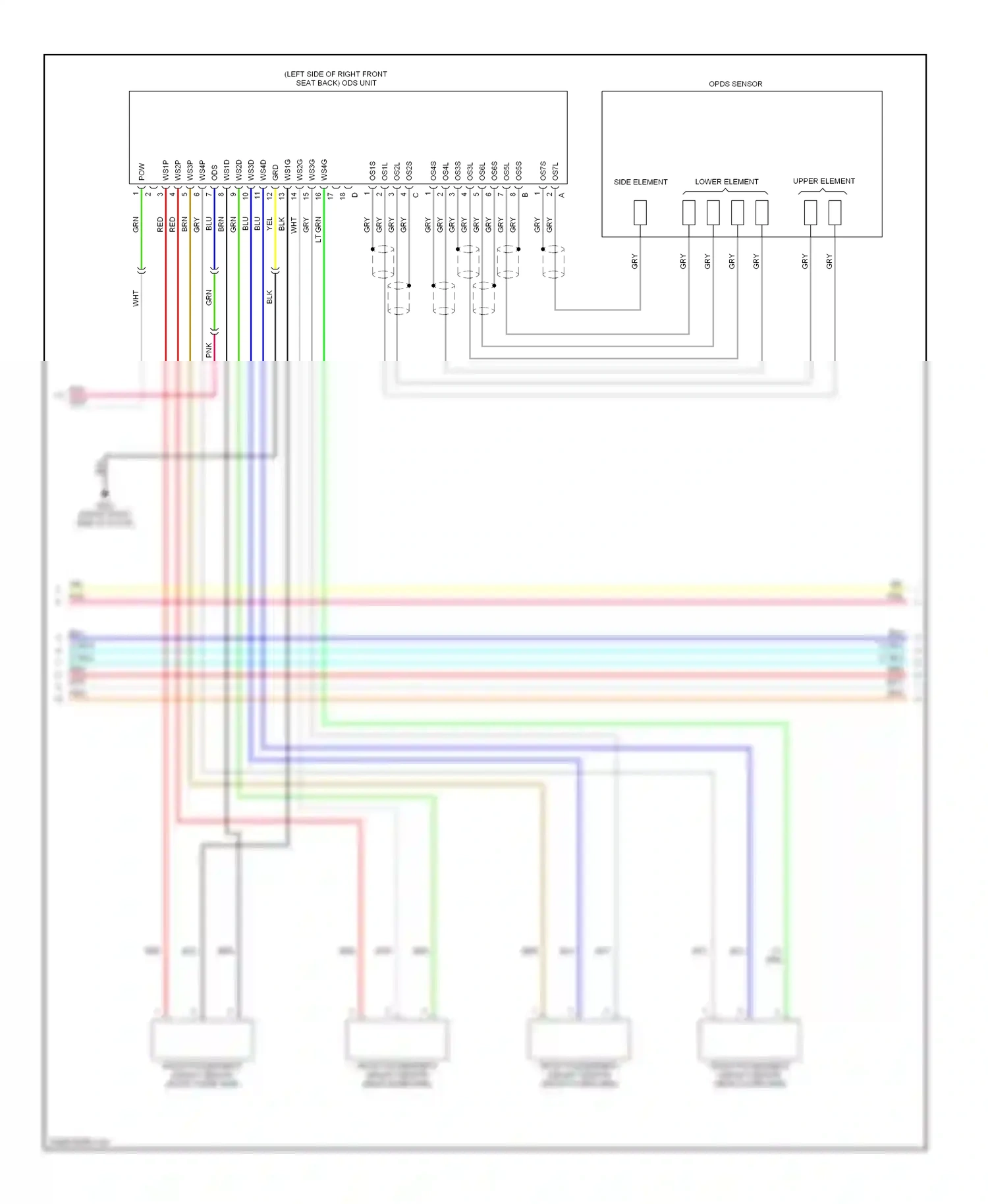 Wiring diagram opds sensor for Honda CR-V III (2006-2009) (1 of 1)