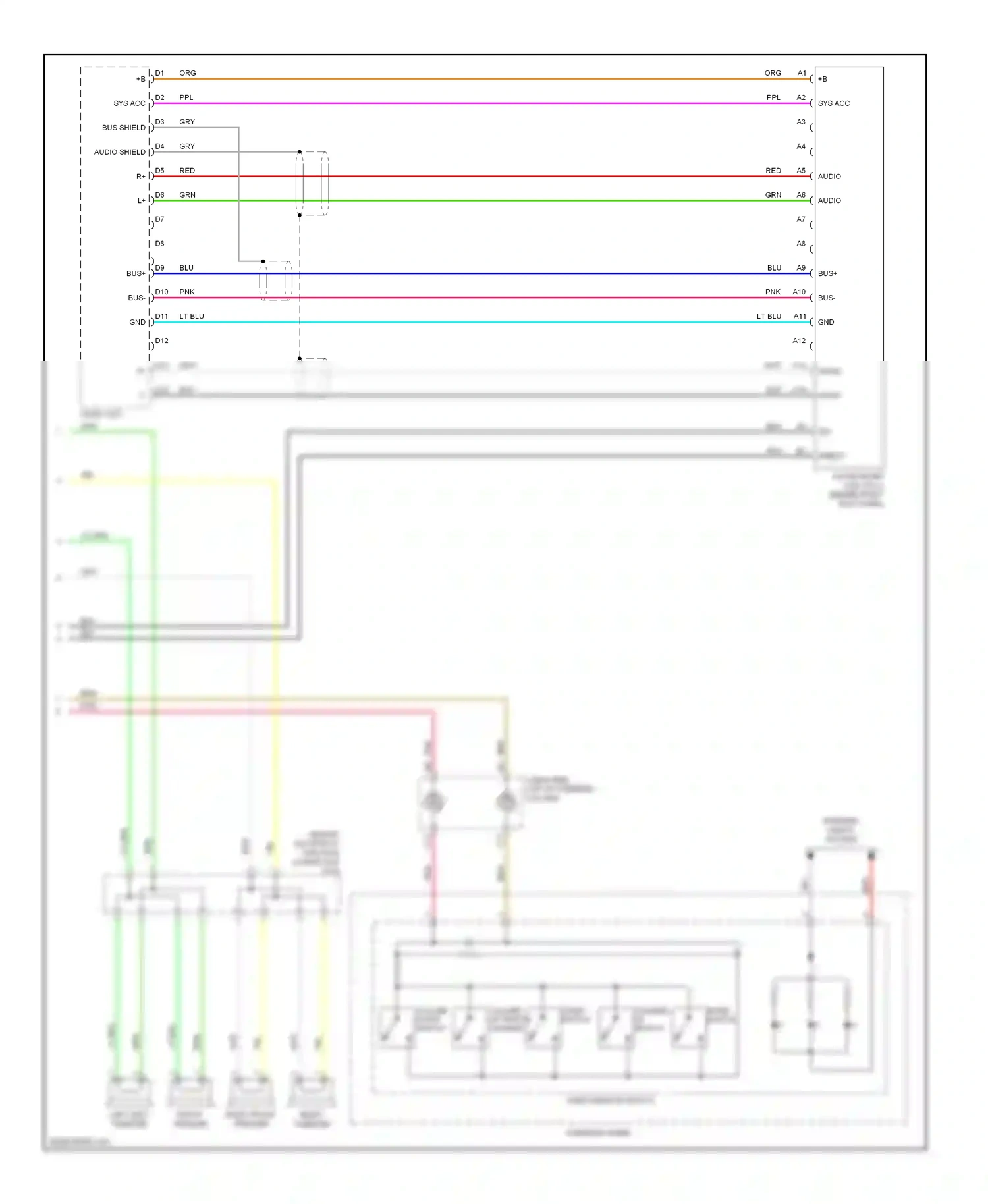Wiring diagram shield xm for Honda CR-V III (2006-2009) (1 of 1)