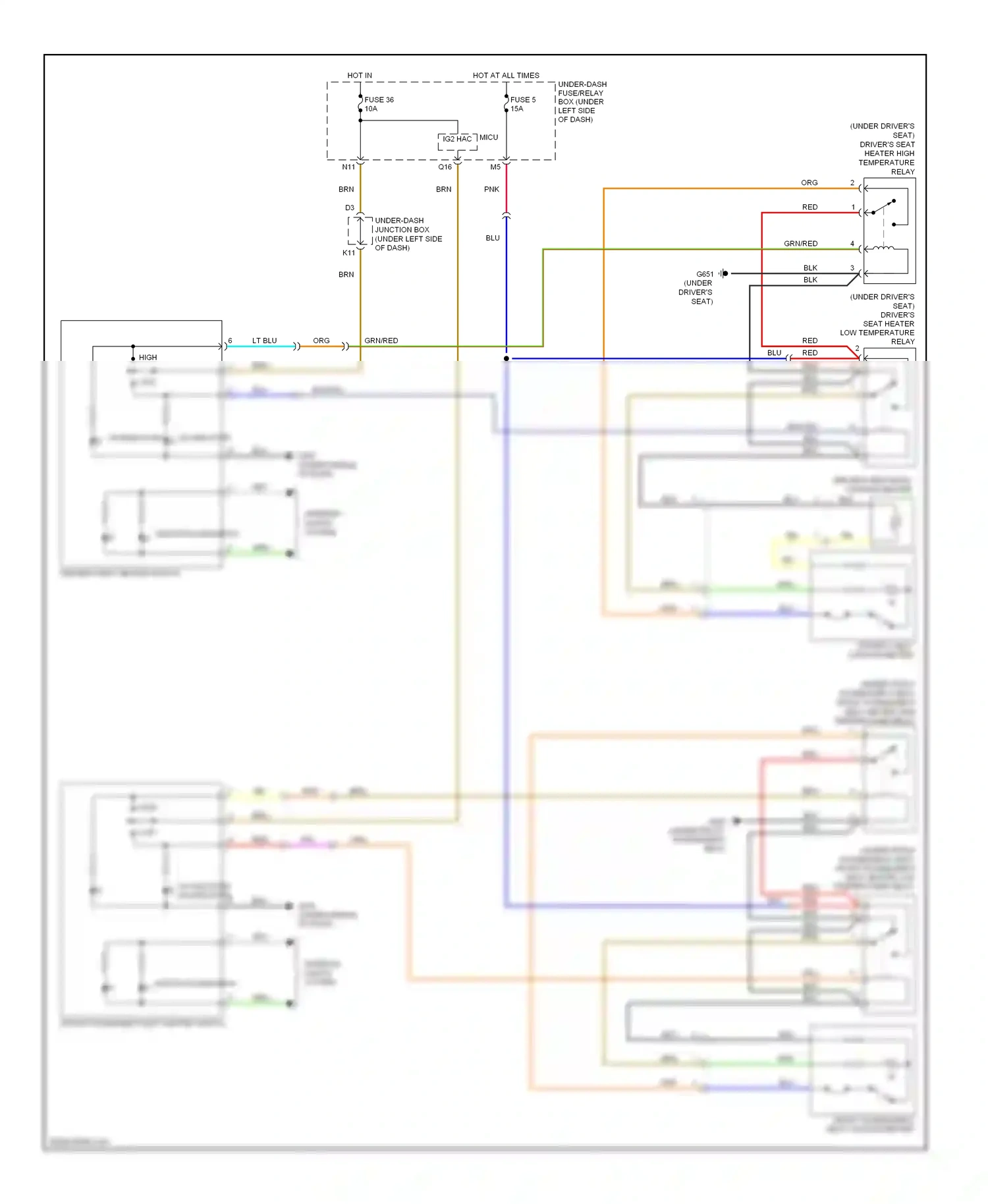 Wiring diagram switch illumination for Honda CR-V III (2006-2009) (1 of 1)