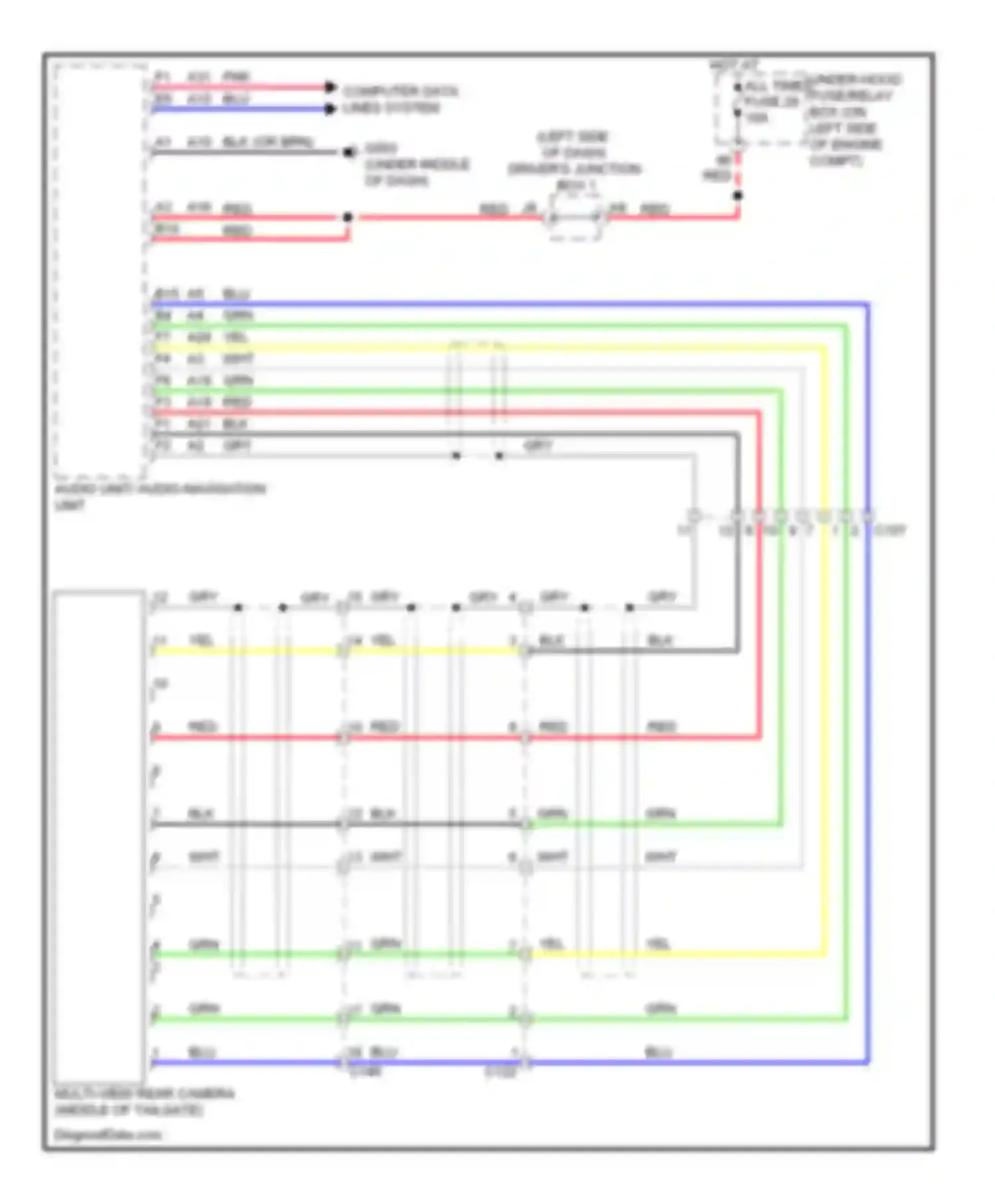 CR-V Honda IV (2011-2015): Rear camera circuit