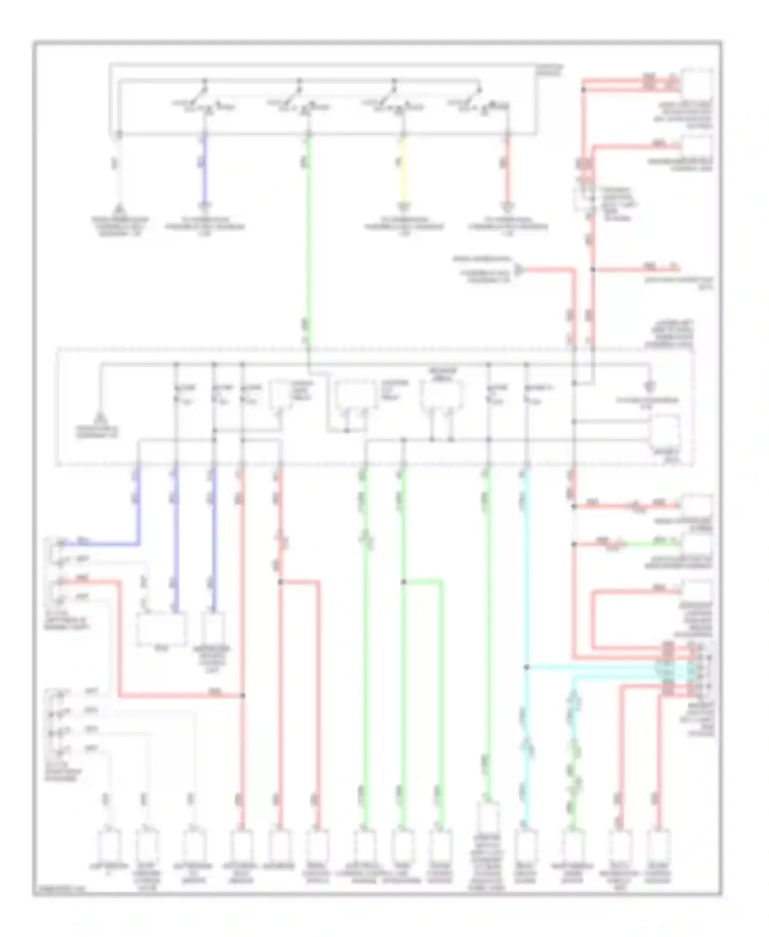 CR-V Honda IV (2011-2015): Power distribution circuit (2 of 4)