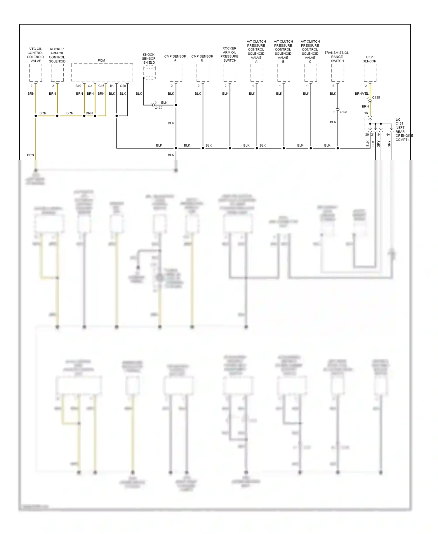 Honda CR-V IV (2011-2015) (automatic a/c) automatic lighting/ sunlight sensor wiring diagram  (1 of 1)