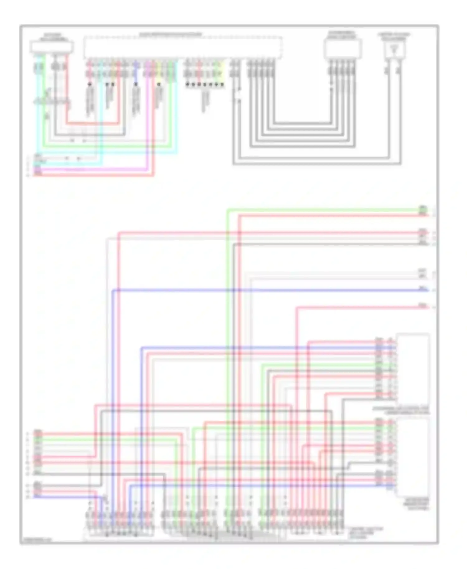Wiring diagram auxiliary jack assembly for Honda CR-V IV (2011-2015) (2 of 4)